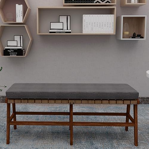 Miniatura 2 de ROFIELTY Cojín de banco de 39 pulgadas, cojines de banco duraderos para muebles de interior, cojines de asiento de ventana de interior, cojín de