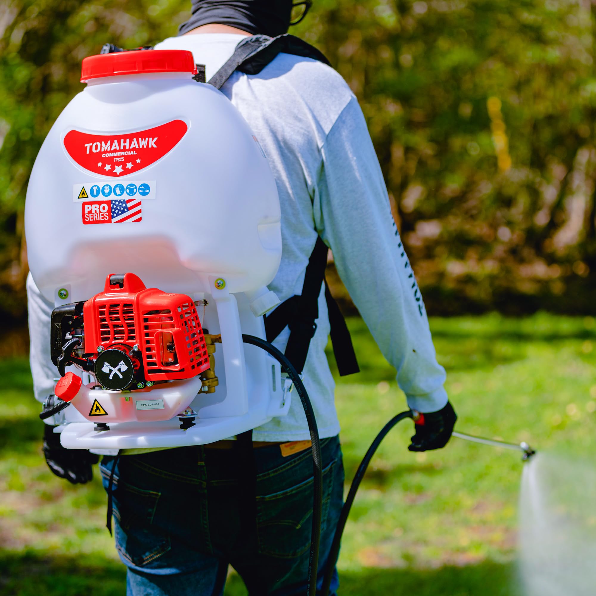 Spruzzatore dello zaino di potere da 5 galloni 450 PSI pompa con asta di irrigazione