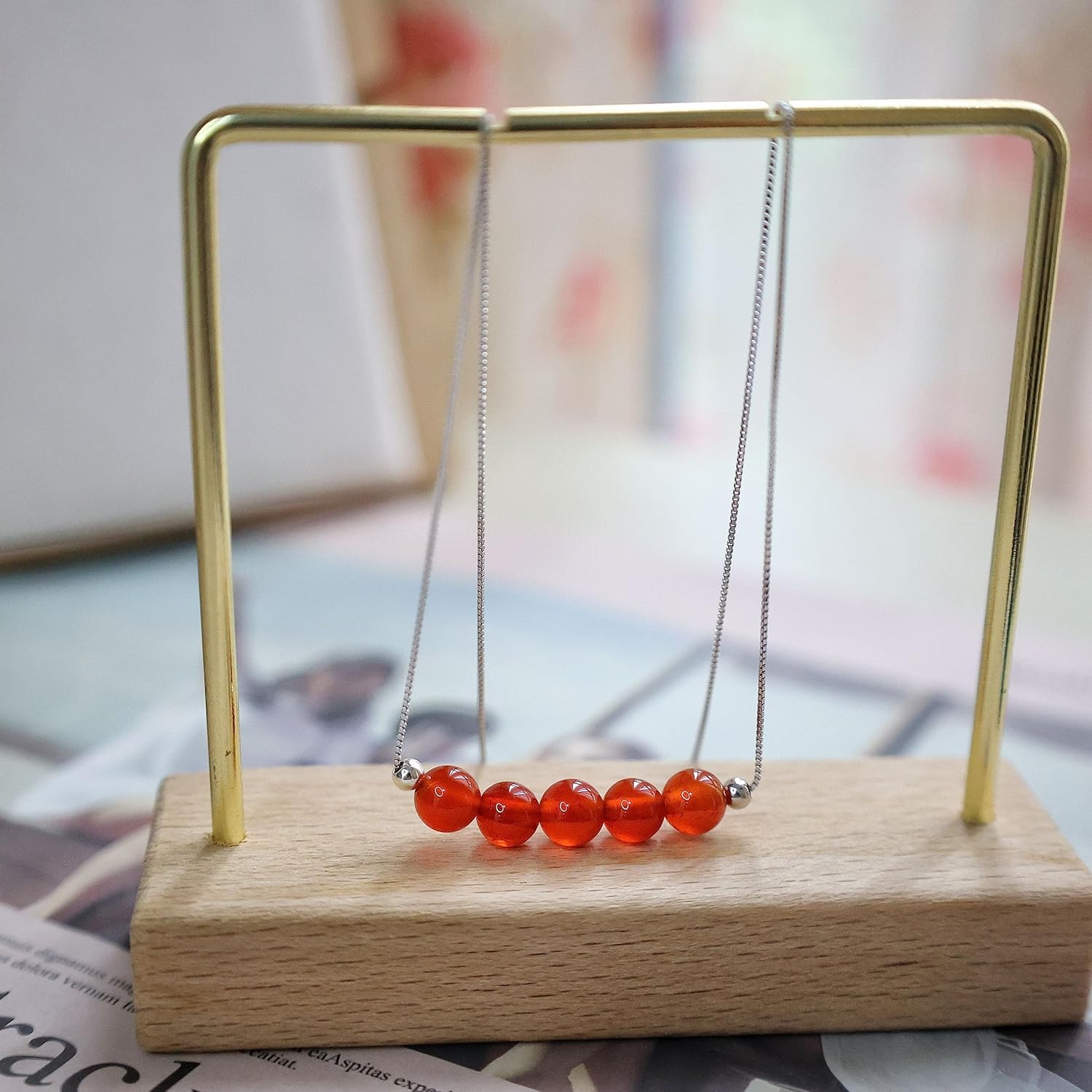 Crystal Pendant Necklace 925 Sterling Silver Chain Necklace Adjustable Healing Crystal Necklace For Women - Image 4