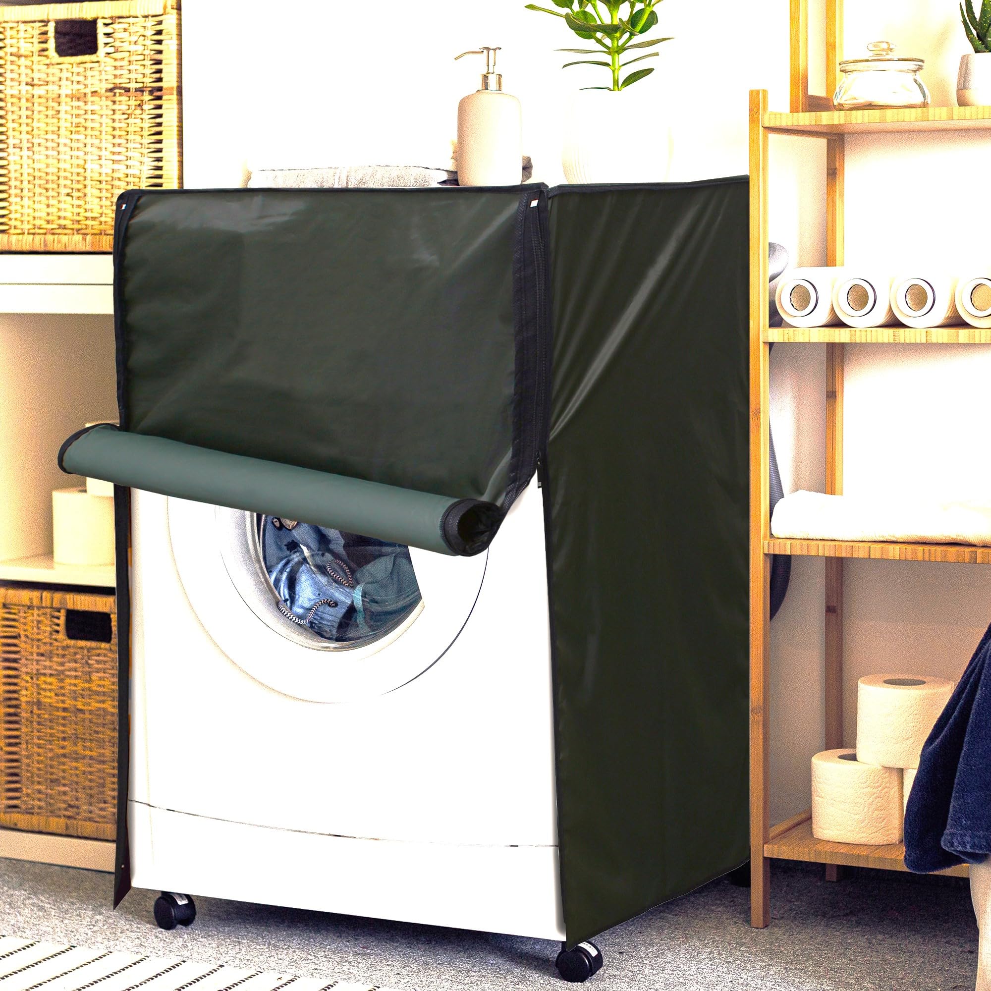 Lithara Waterproof Front Load Washing Machine Cover 5 Kg, 5.2 Kg, 5.5 Kg (Military) (B01N8SWL8S) Amazon Price History, Amazon Price Tracker