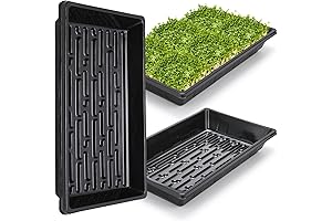 Upgraded 5 Pack 1017 Plant Growing Trays for Microgreens and Seedlings