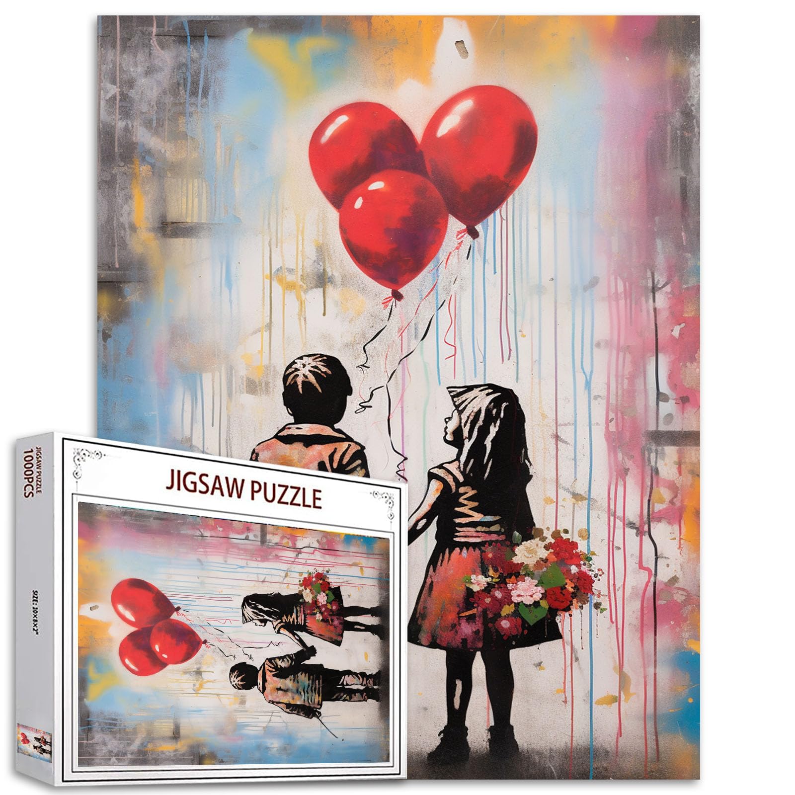 Tucocoo Bellissimi Puzzle di fata per adulti, 1000 pezzi, fantasia, bolle, fiori, enormi ali, puzzle fai da te per la decorazione della casa, per la famiglia, perfetto