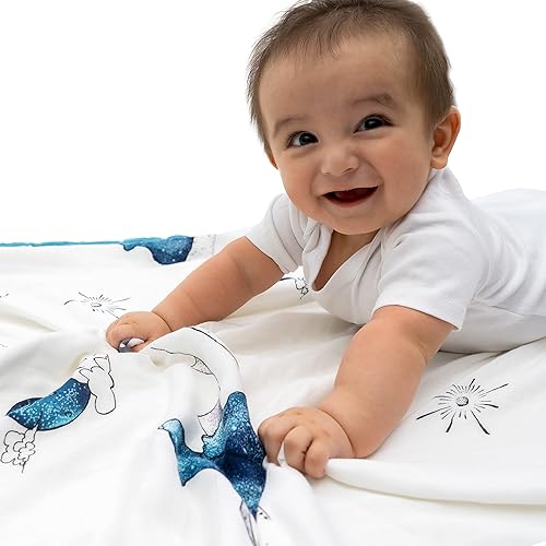 Miniatura 30 de JumpOff Jo - Manta de muselina para bebé, 47 x 47 pulgadas - 70% rayón derivado de bambú y muselina 30% algodón, manta de recepción ligera, lavable