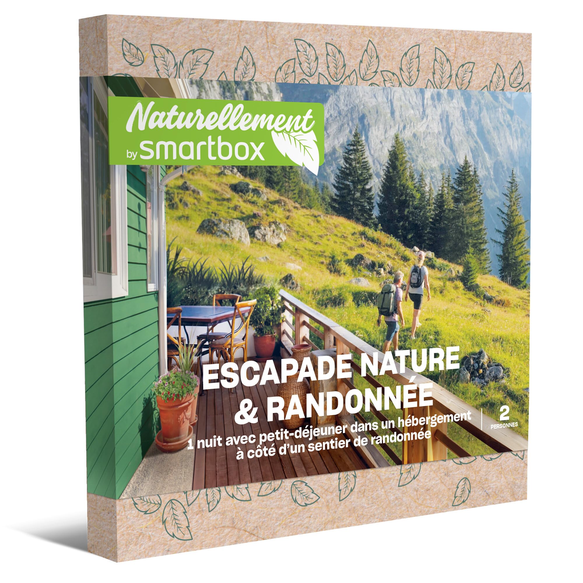 Smartbox - Coffret Cadeau - Escapade Nature & randonnée - 1 Nuit avec Petit-déjeuner pour 2 Personnes