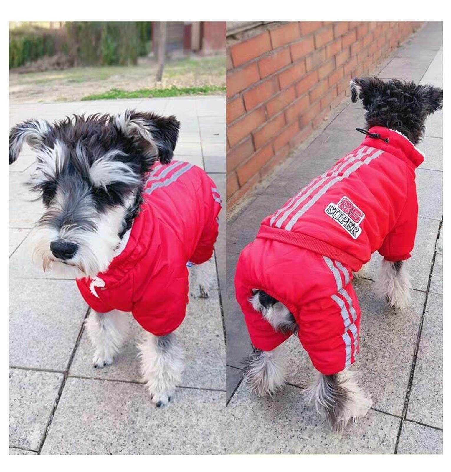 Winter Honden Jumpsuit Jas Met Rits - Warme Fleece Overall Voor Kleine Honden En Katten