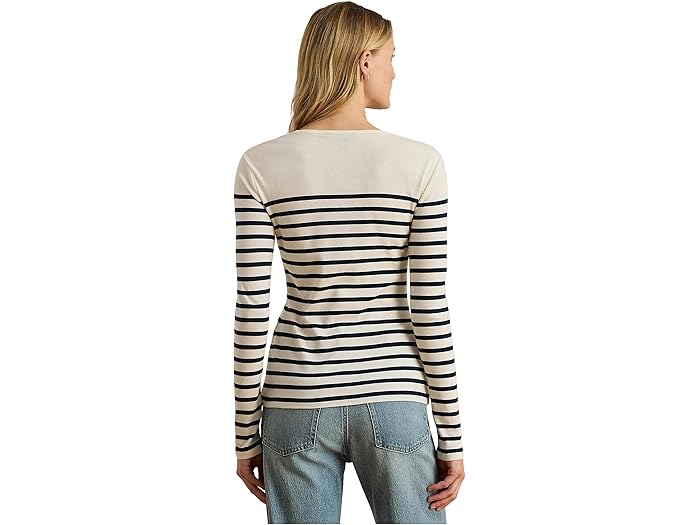 Striped Cotton Long-Sleeve Tee - Image 1