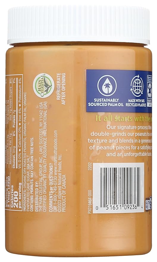 Mantequilla de Maní Orgánica Crujiente MaraNatha 16 oz Pack 6 miniatura 4