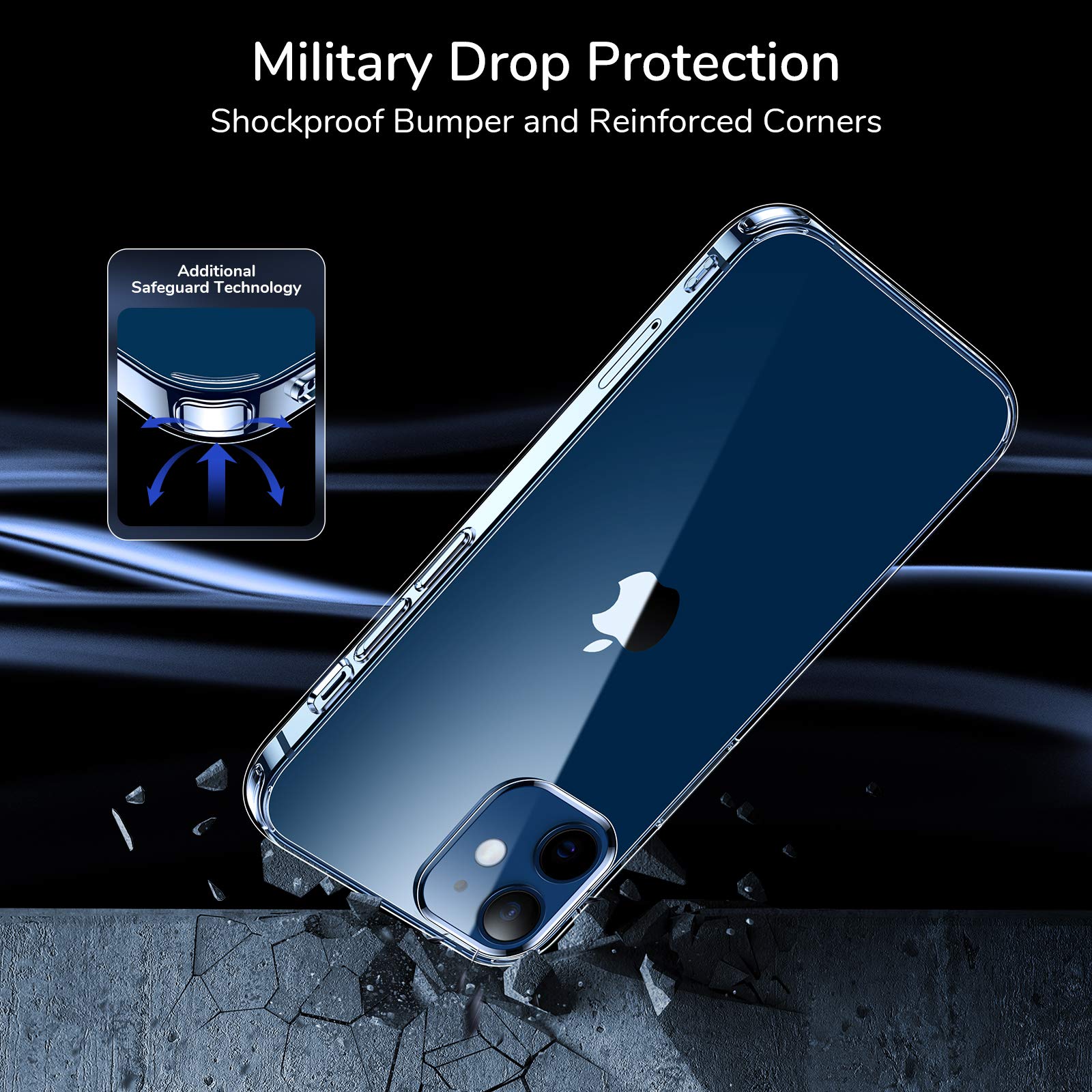 Amazon.co.jp: Syncwire iPhone 12 mini ケース 5.4インチ TPU＋PC
