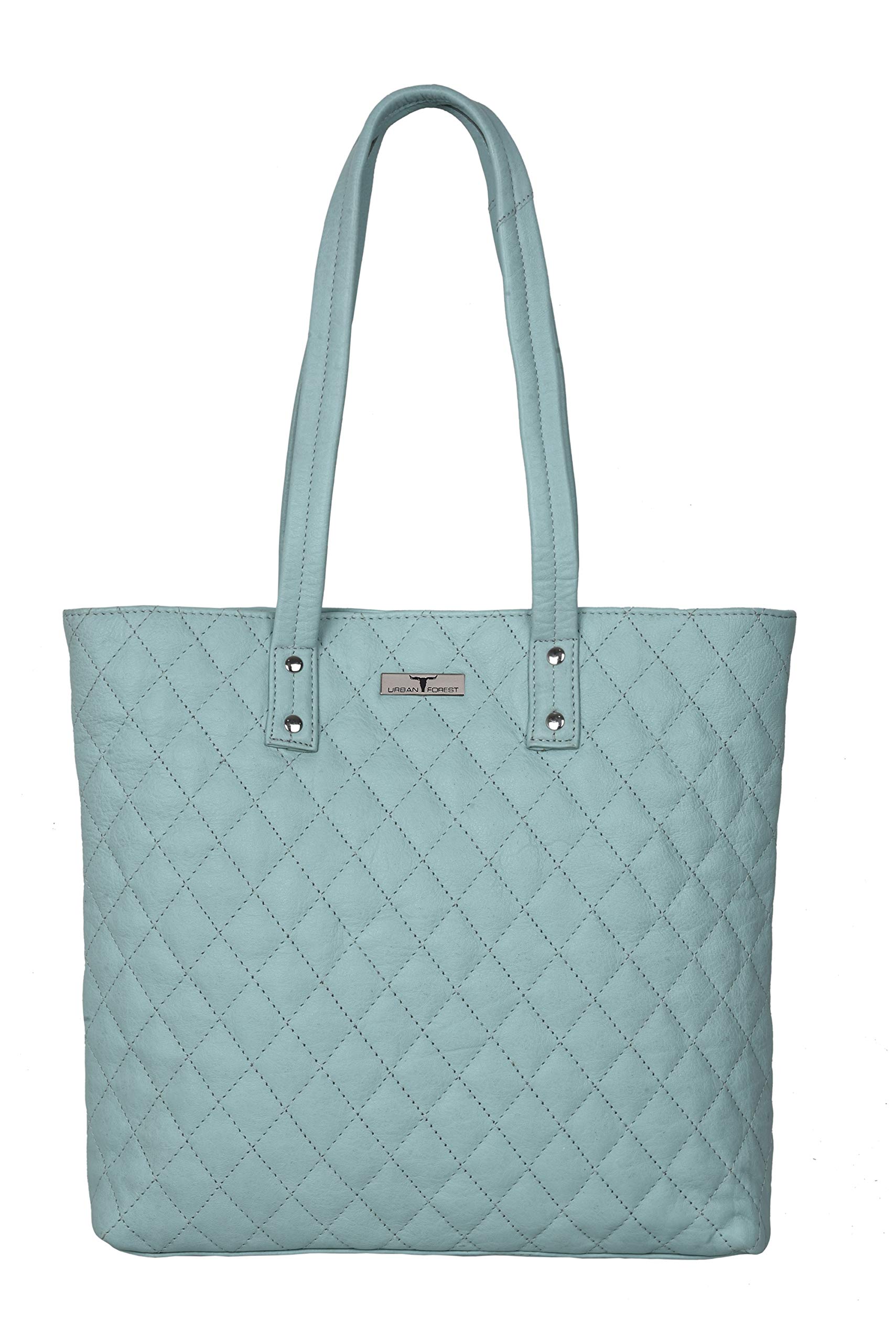 URBAN FOREST Nancy Pastel Blue Quilted Leather Handbag for Women (B08KG819MS) Amazon Price History, Amazon Price Tracker
