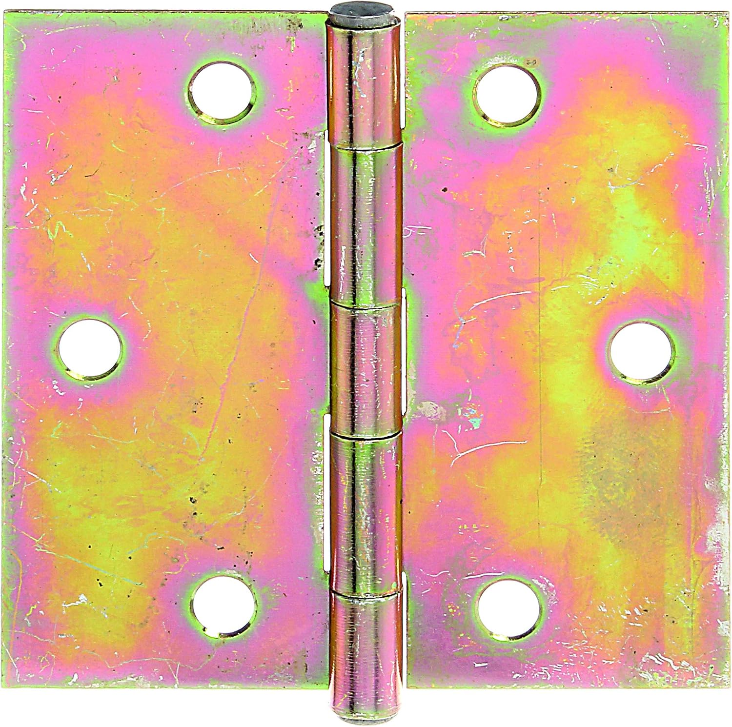 Hinge Rectangular 82 x 82 mm / 20 STK. Oberflaeche: galvanisch Gelb verzinkt, Yellow-galvanised