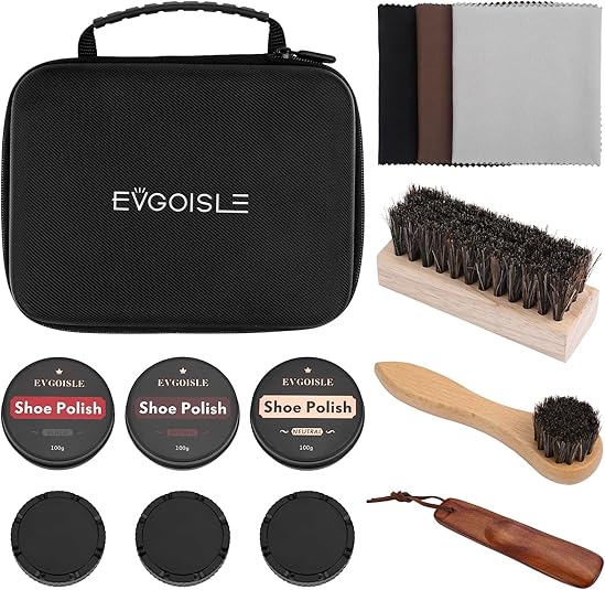 Evgoisle Shoe Polish & Care Kit full leather shoe care kit