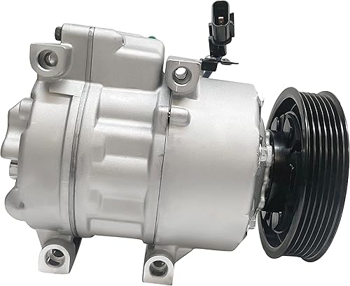 Miniatura 2 de RY AC Compressors AIH 376 - Compresor de aire acondicionado automotriz de alta calidad y embrague de A/C, plateado, funcionamiento de bajo ruido,