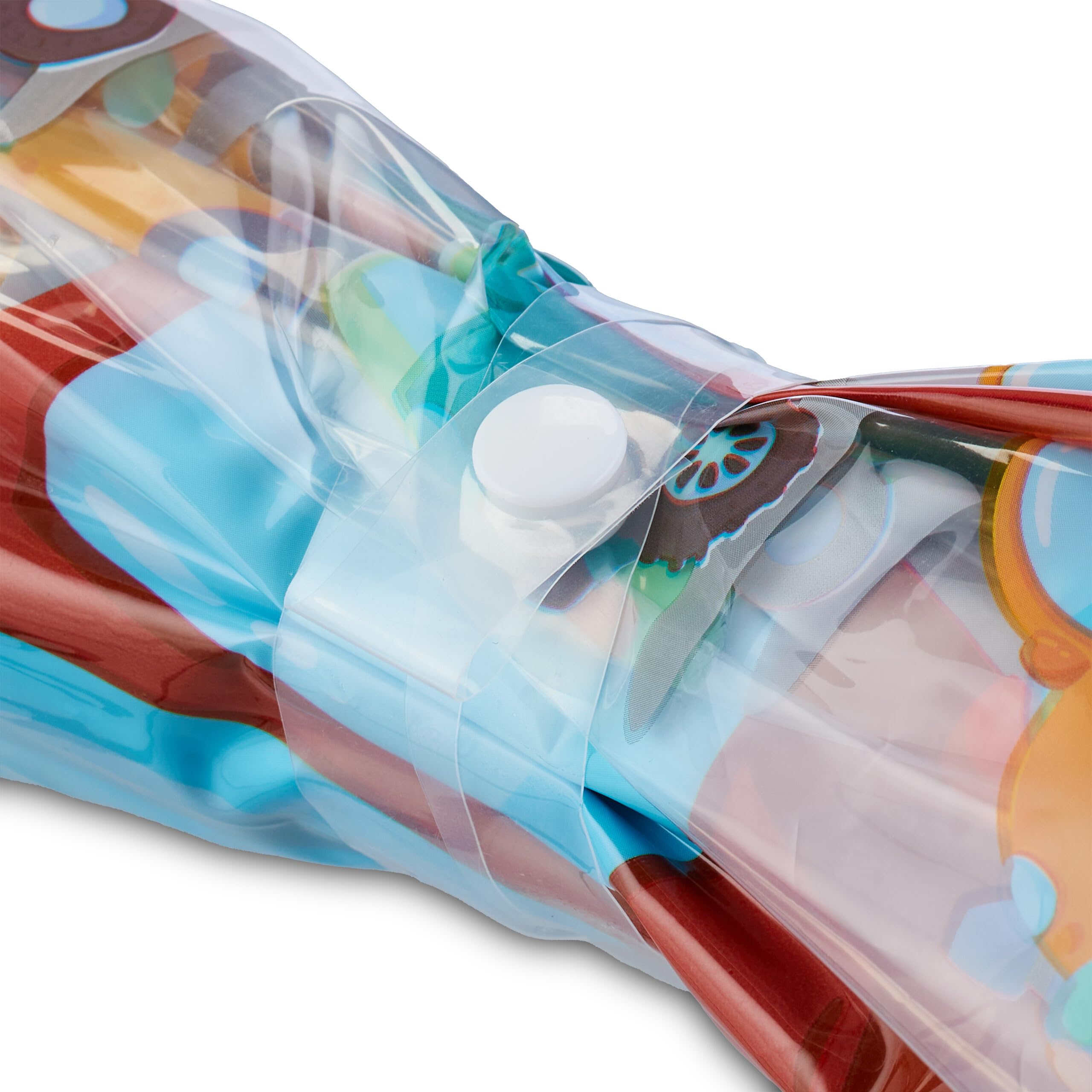 Relaxdays Ombrello per Bambini, Design Macchine, Ombrellino Parapioggia con Bastone Bimbi, Ø 73 cm, Colorato Trasparente
