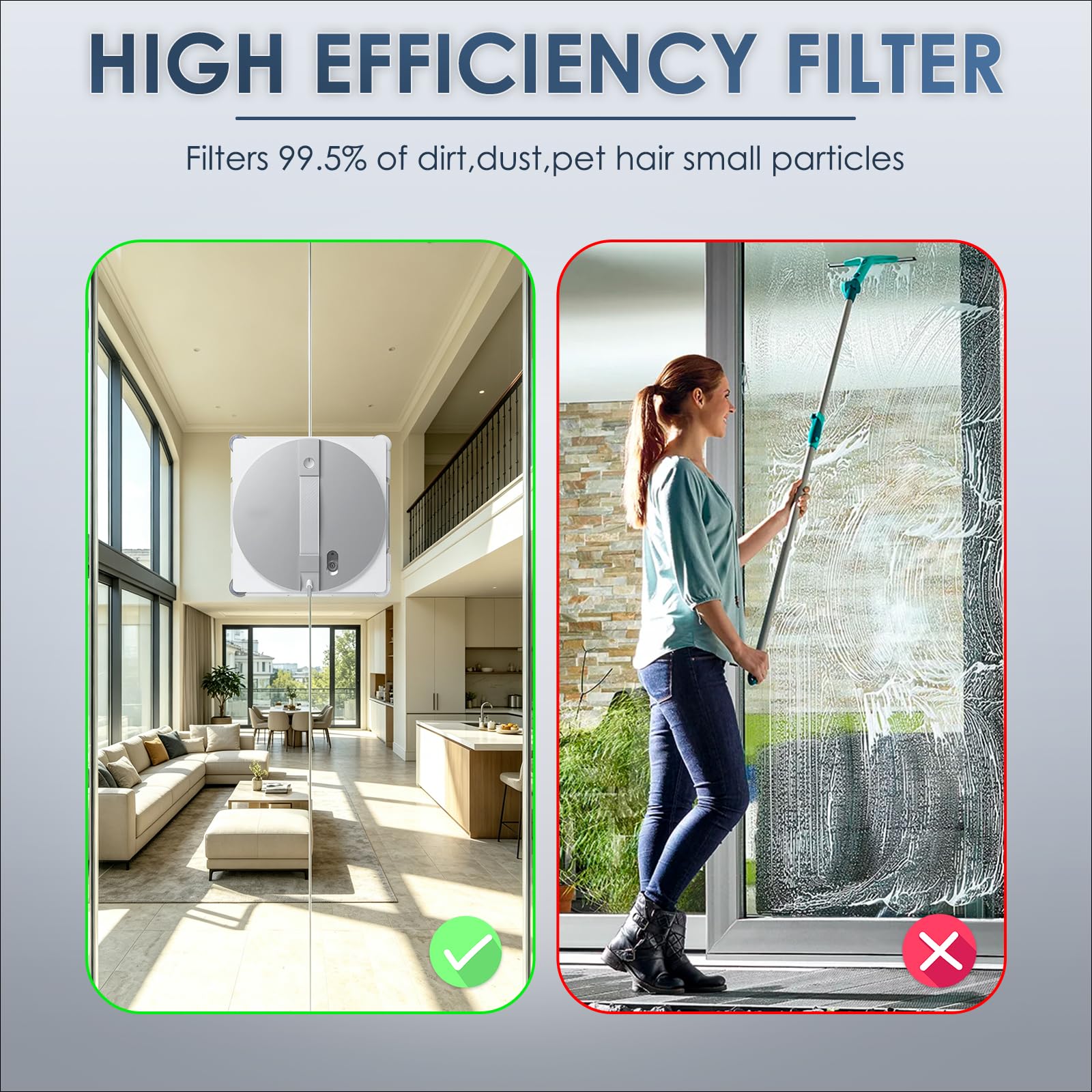 (1 unidad) W3 Omni - Paño de limpieza compatible con robot de limpieza de ventanas ECOVACS WINBOT W3 Omni, montaje de paño de fregona con soporte de soporte, almohadilla de microfibra para fregona