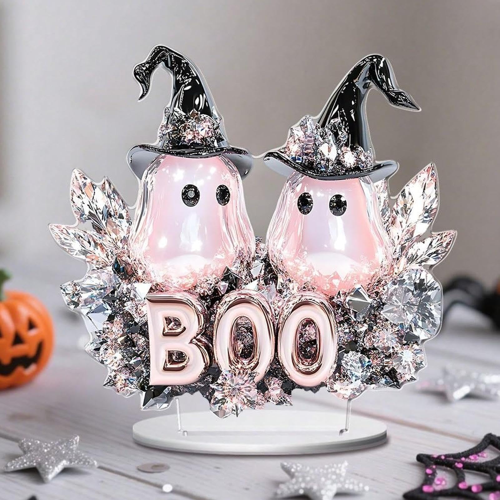 Generisch Tabliczki na Halloween do dekoracji domu, 4-częściowy
