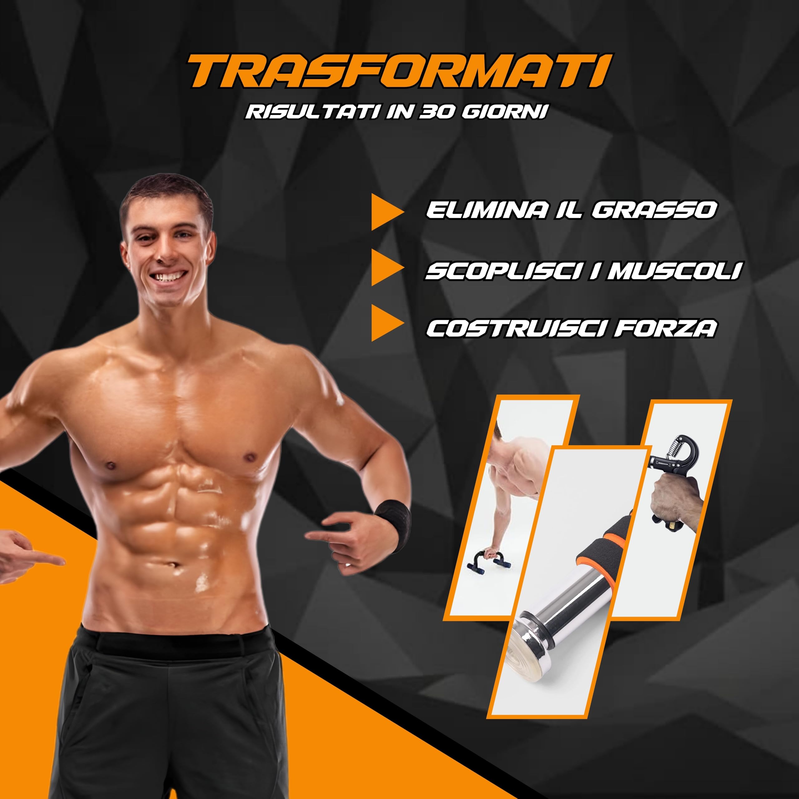 Kit Calisthenics 10 in 1 Completo per Allenamento Corpo Libero a Casa, con Sbarra per Trazioni e Guida Digitale