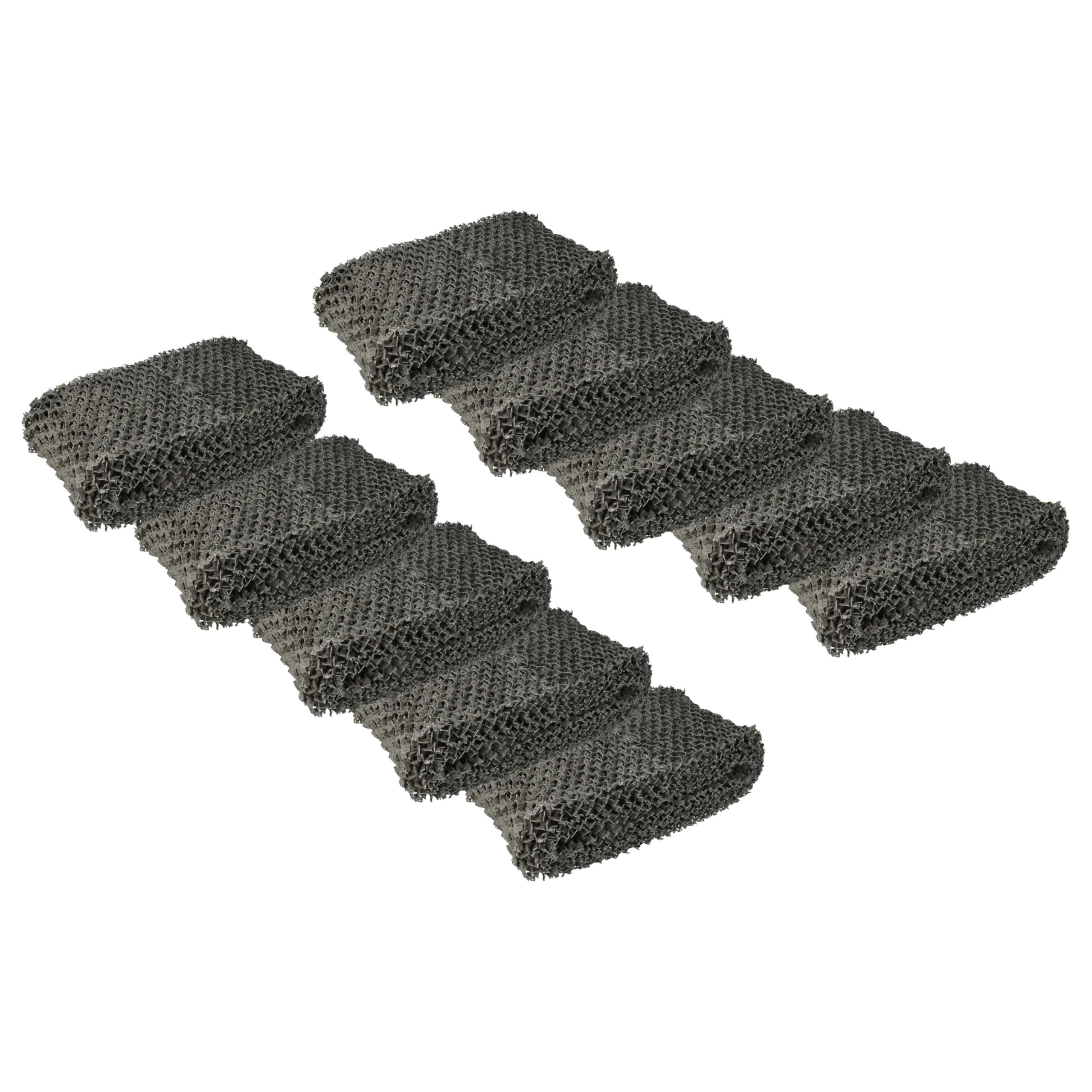 vhbw 10 x zamiennik filtra do Philips HU4102/01 do nawilżacza powietrza – filtr powietrza, filtr z włókniny, szary
