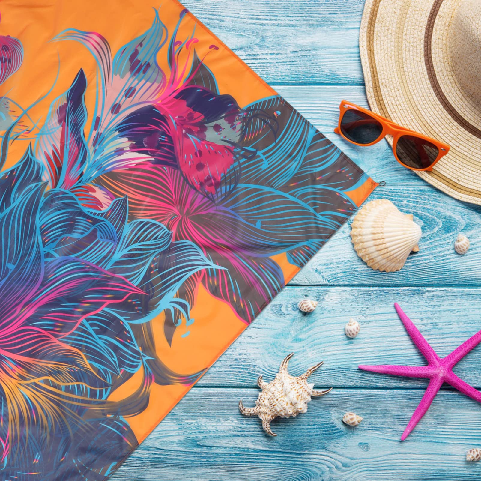BESPORTBLE 2pièces Tapis De Plage Imperméable Natte De Pique- Pratique Et Légère pour Camping Et Activités Extérieures