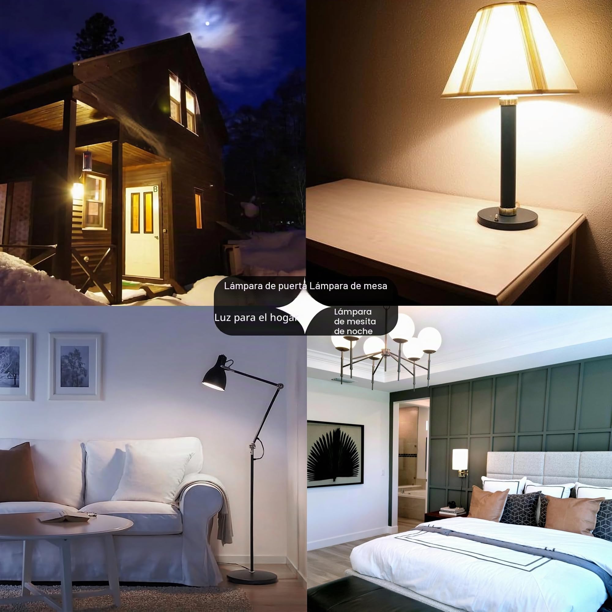 GRV 9W A60 Bombilla inteligente con mando a distancia de 2,4 GHz, cambio de color bombilla LED, regulable 3000 K-6500 K, 830 LM,base E27, Home Decor,1 mando a distancia y 3 bombillas