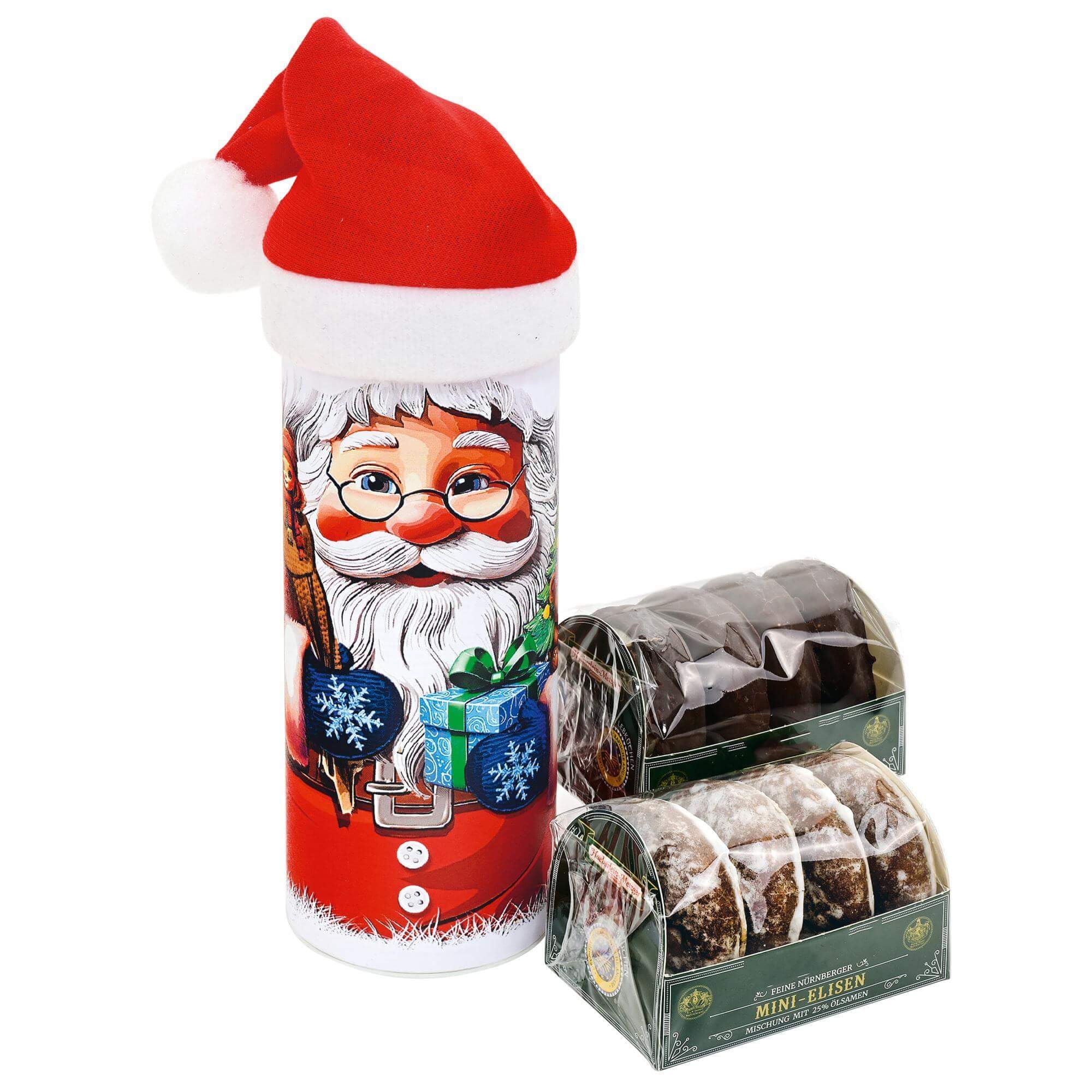 12x Nikolaus Dose mit Mini Elisen Lebkuchen, je ca. 100 g