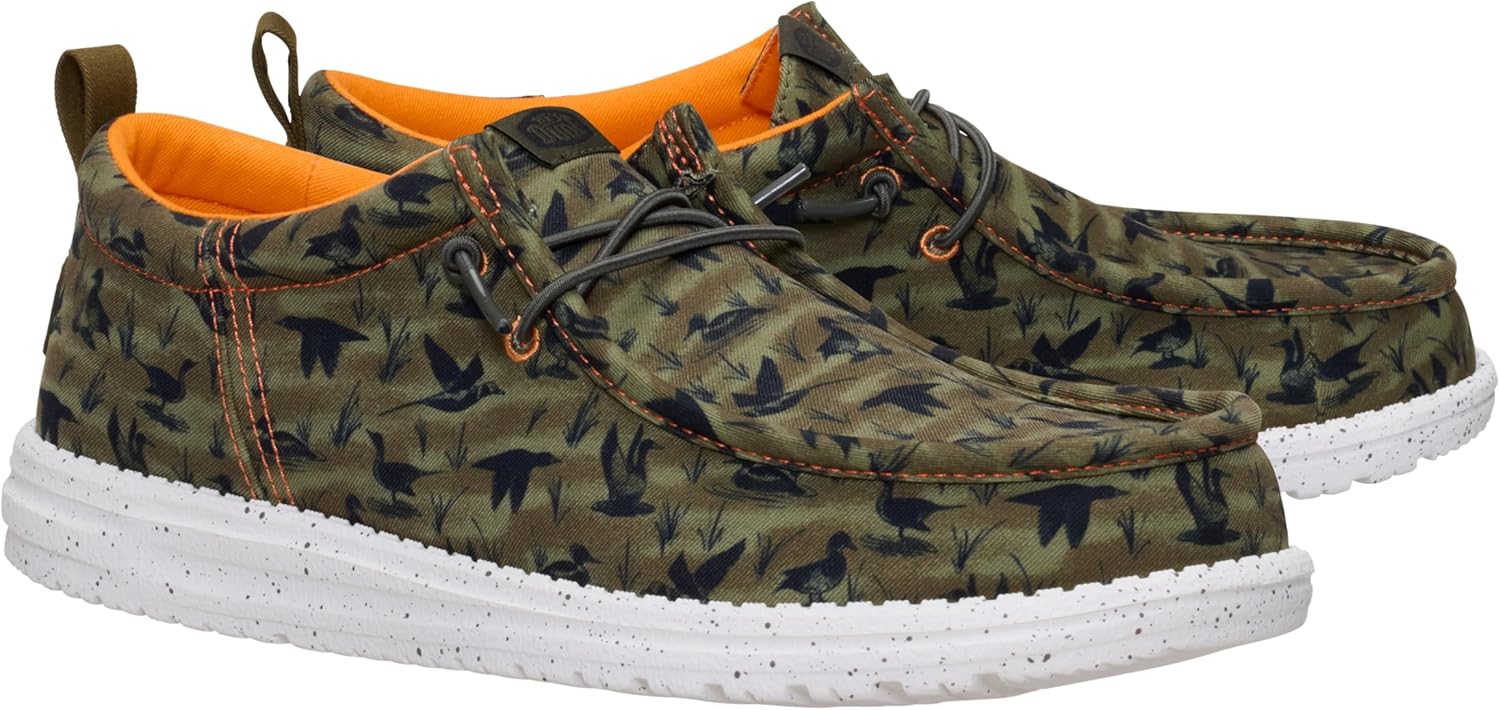 HEYDUDE Men’s Wally Funk Duck Print Slip-On Loafers | Lightweight, Comfortable Casual Shoes - Image 2