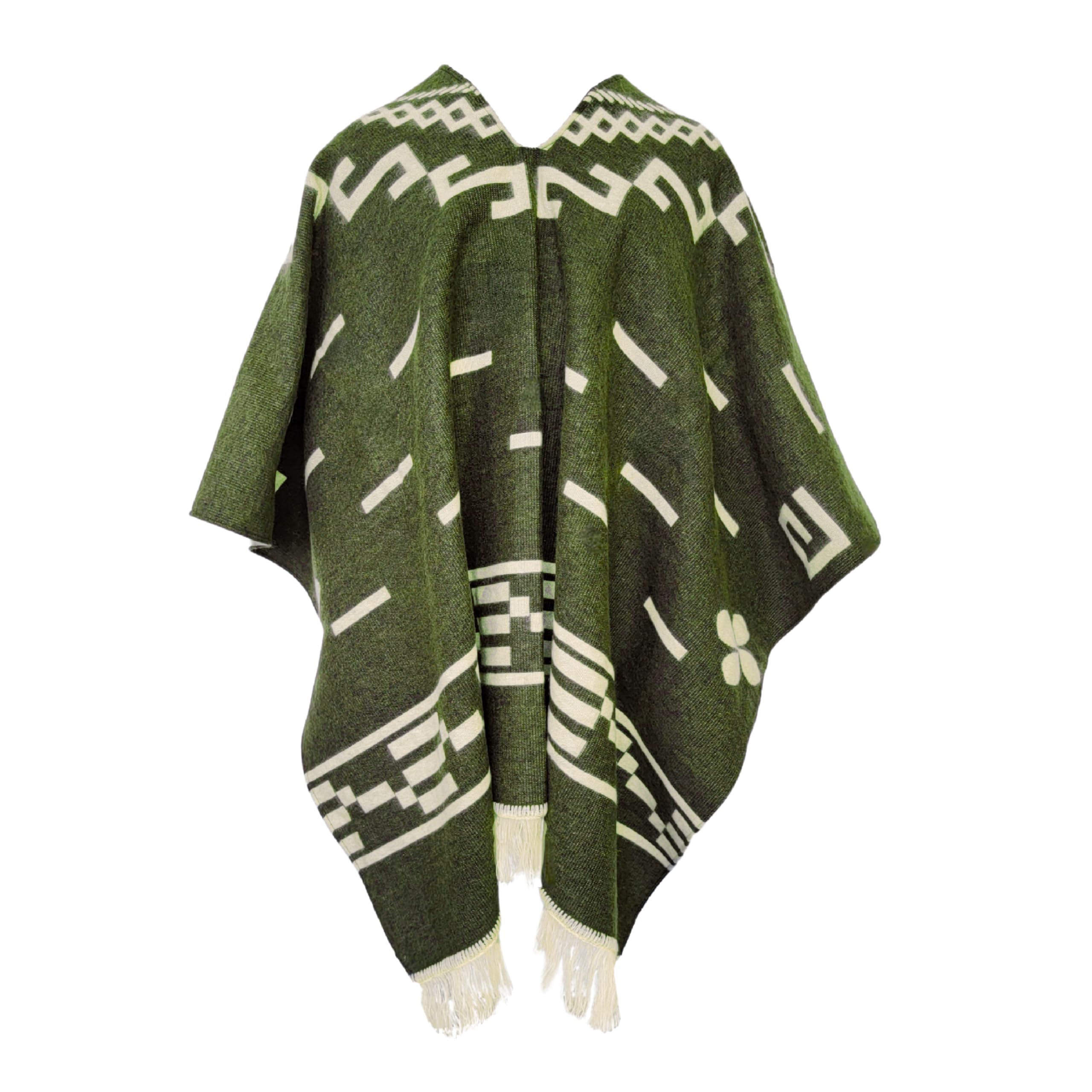 Alpaca Wool Poncho -Serape | Warm & Soft Clint Eastwood poncho| cowboy - Western - Style-image-16