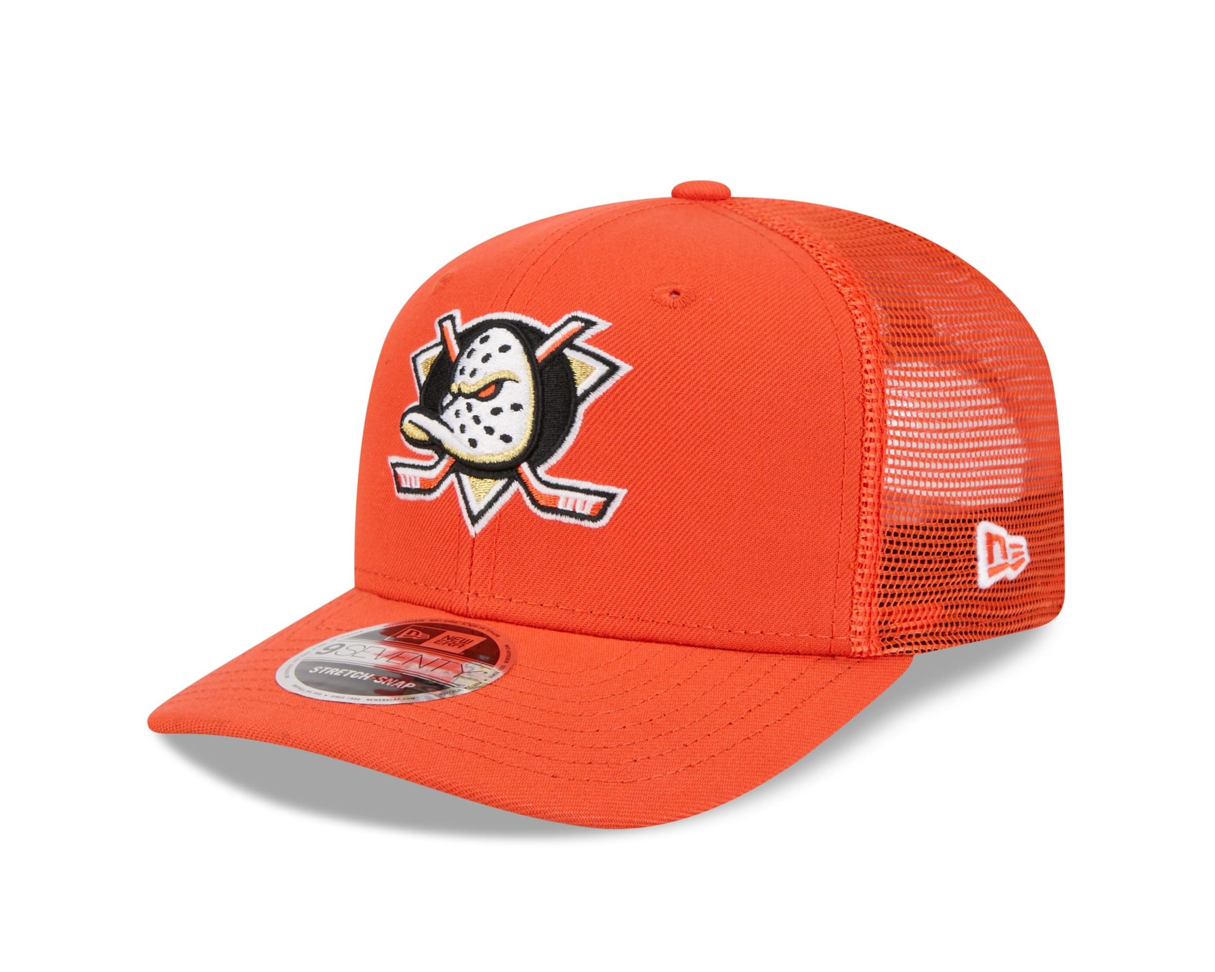 New Era Anaheim Ducks 9Seventy Stretch-Snap NHL Trucker Cap Orange