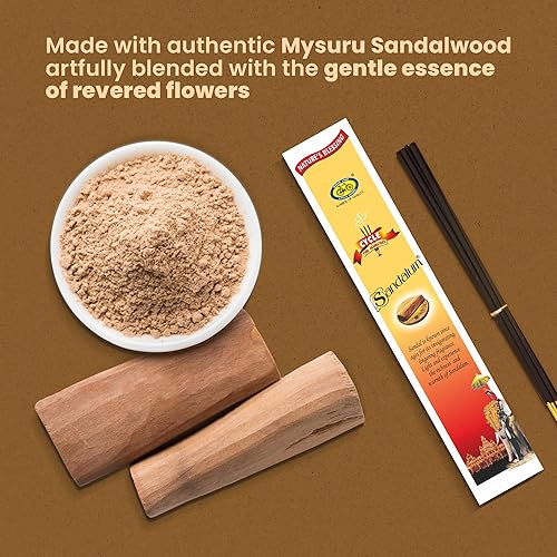 Miniatura 4 de Cycle Sandalum Varillas de incienso – Varillas de incienso floral y sándalo para meditación, oración y ambiente en el hogar – 20 agarbathi/paquete,
