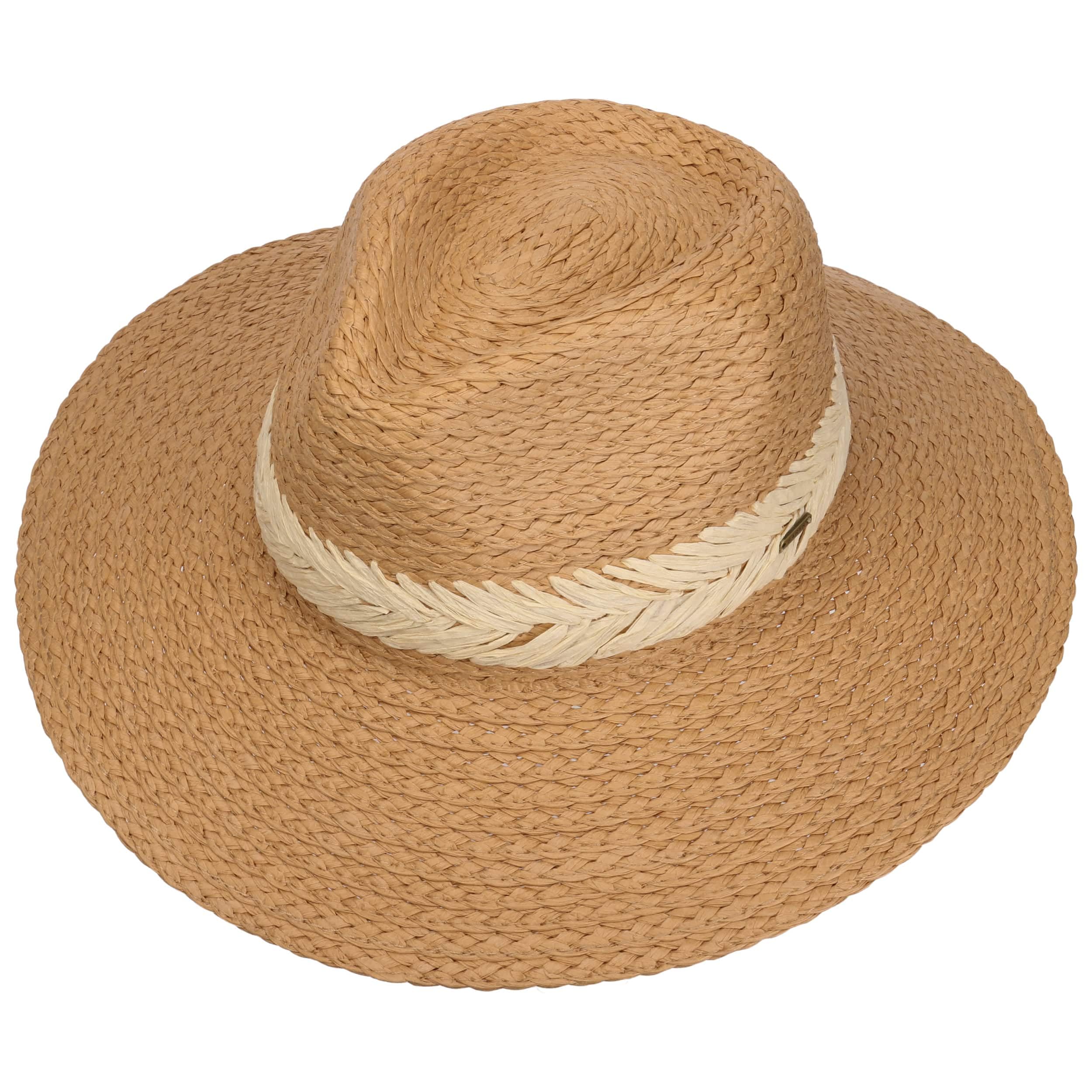 Barts Wandeer Strohhut Sommerhut Sonnenhut Strandhut Gartenhut Damen/Herren - mit Futter Frühling-Sommer Frühjahr Sommer