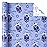 WRAPAHOLIC Reversible Hanukkah Wrapping Paper - Mini Roll - 17 Inch x 33 Feet - Dreidels and Menorah Lights Chanukah Wrapping Paper Perfect for Hanukkah, Chanukah, Holiday