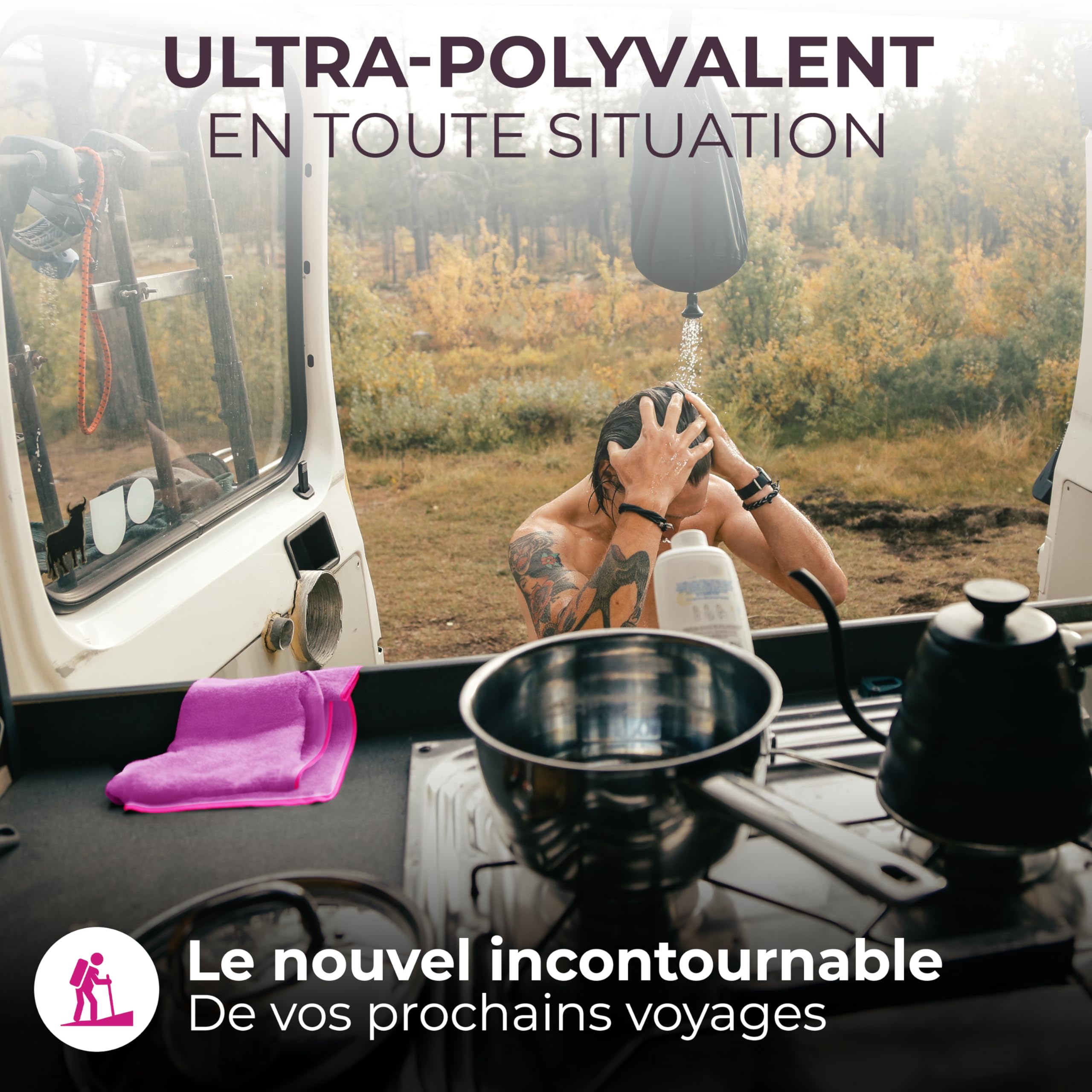 Microfibre Rapide Séchage Serviette Microfibre NirvanaShape - Séchage Rapide Et Ultra Absorbante - Légère Et Compacte - Sport Et Voyage Serviette Bain Compacte