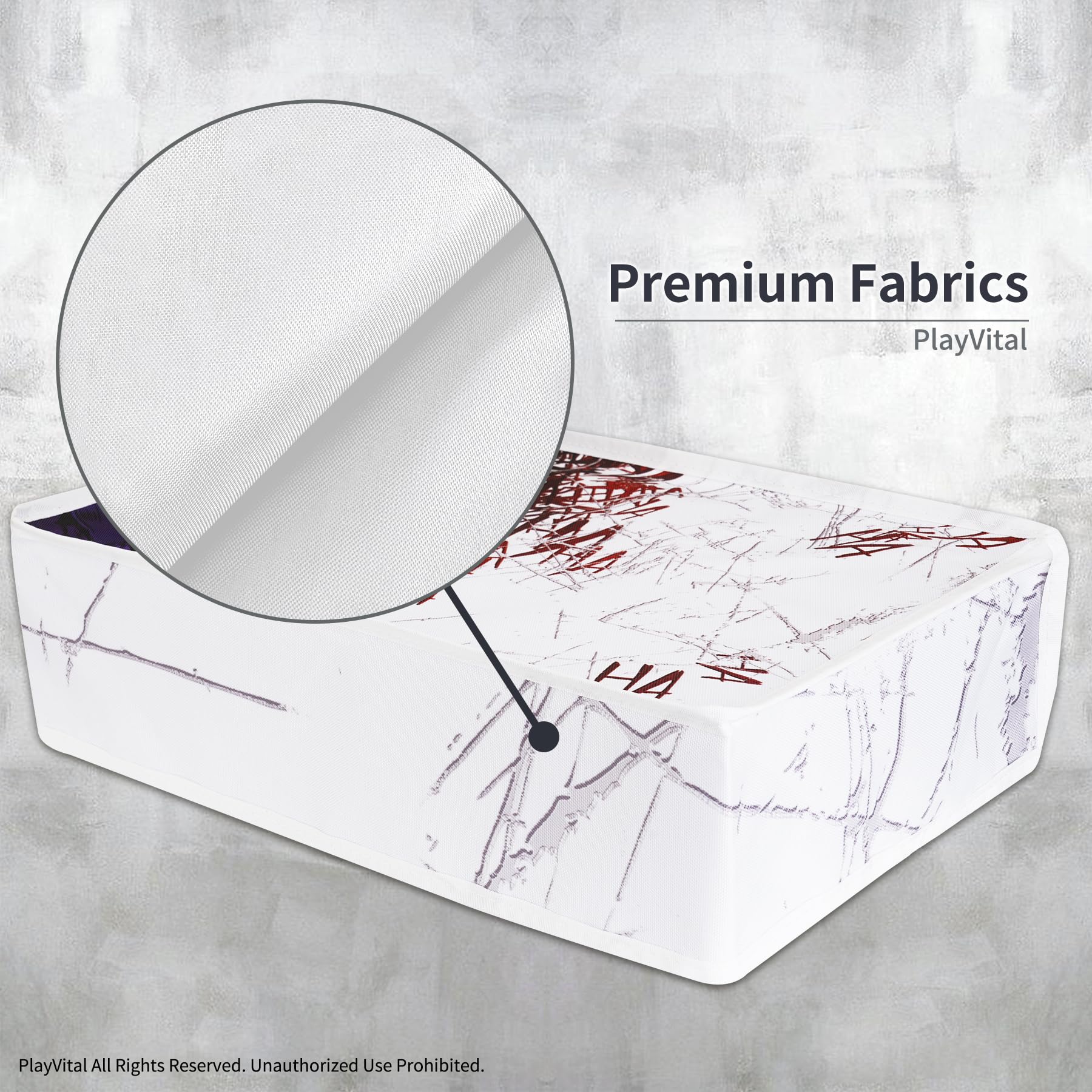 PlayVital Cover Antipolvere per ps5 Slim Disc Edition,Copertura Orizzontale Protettiva Impermeabile in Nylon per ps5 Slim Digitale Console,HAHAHA