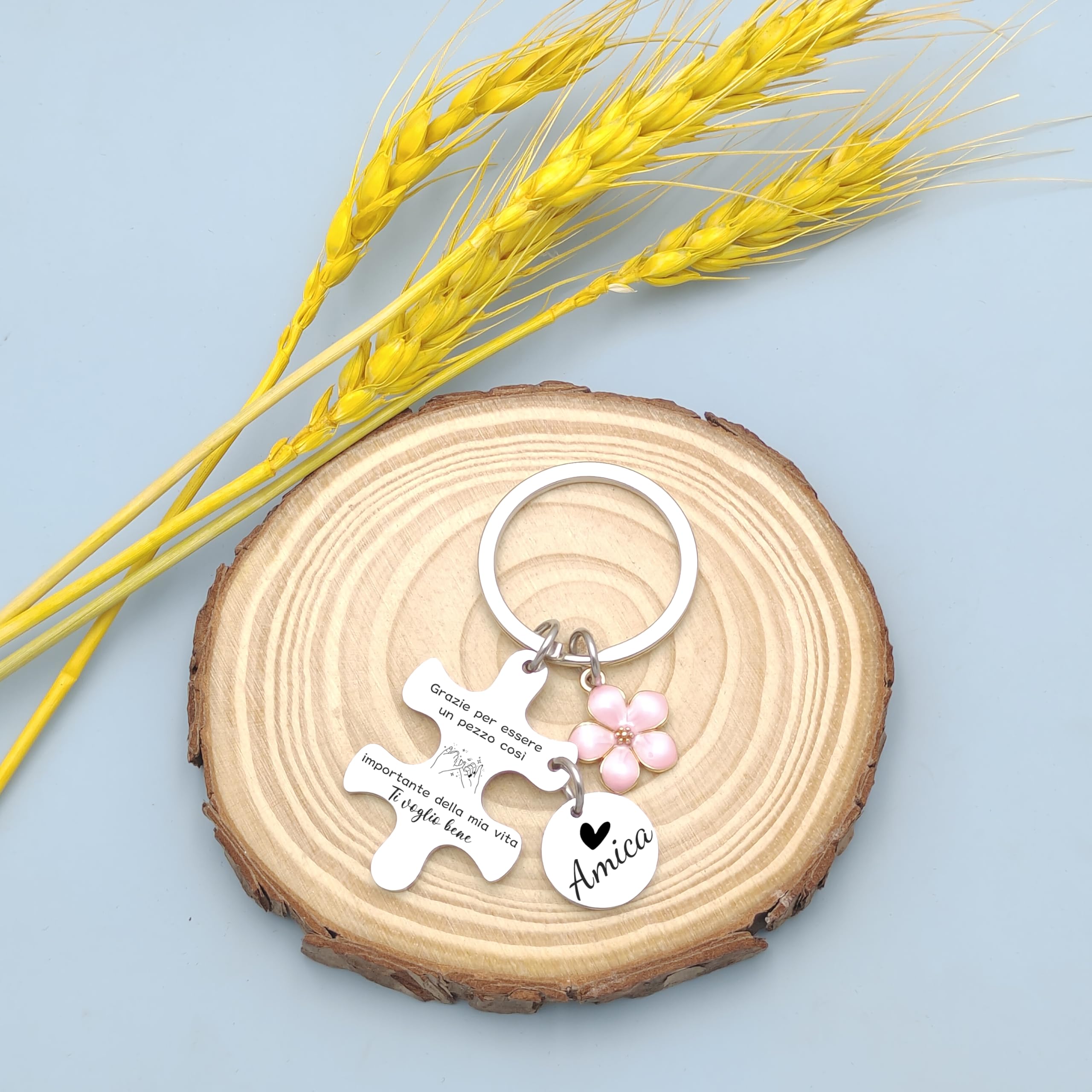 JRZDFXS Regalo Amica Portachiavi Regalo Collega Regalo Migliore Amica Collega Speciale Originale Regalo Mamma Papà Compleanno Regalo Coppia Portachiavi Amicizia Donna Regalo Laurea Sorella