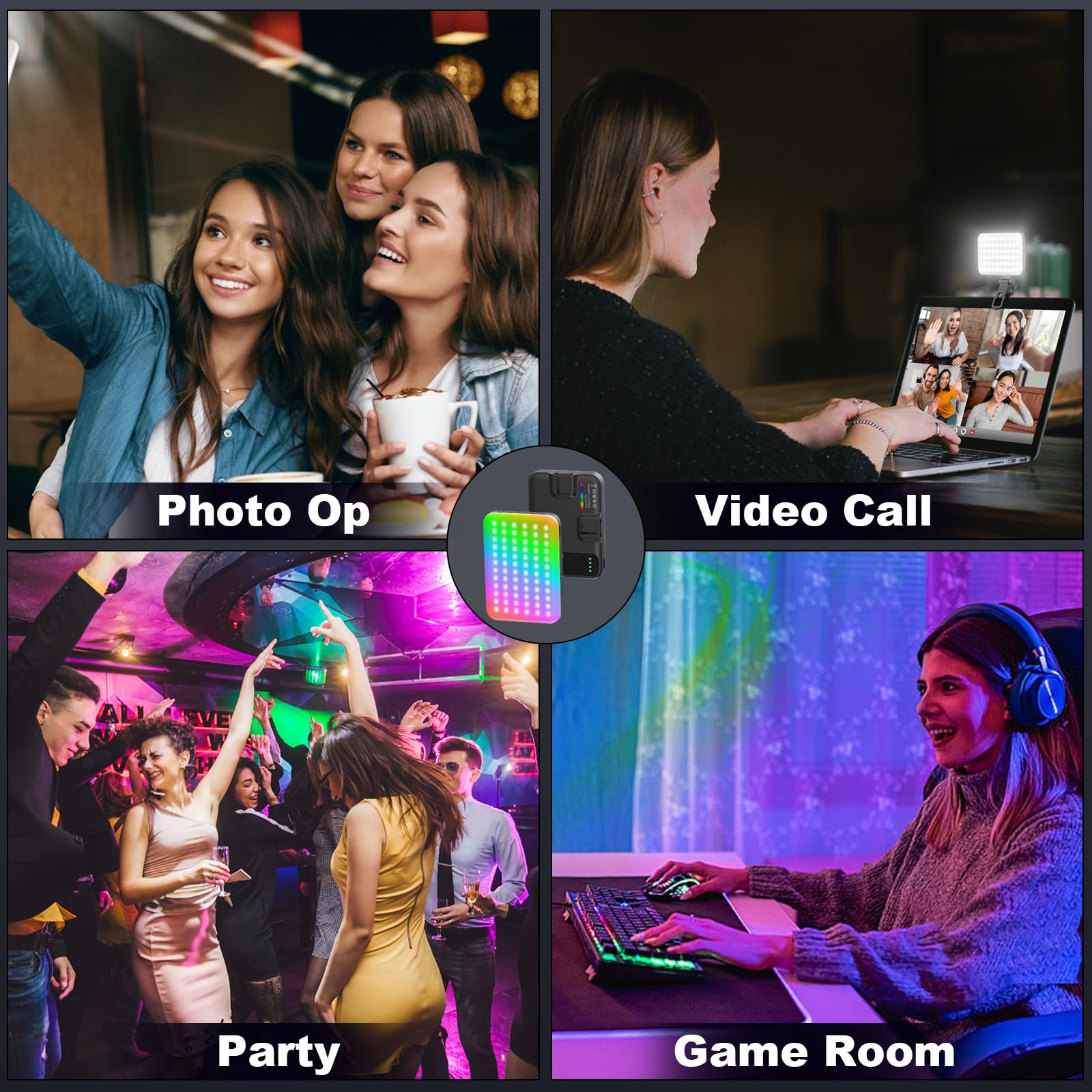 Buy (LED-D10W) RGB Video, LED Camera Light 360° Full Color PortablOnline Best Prices - View #10