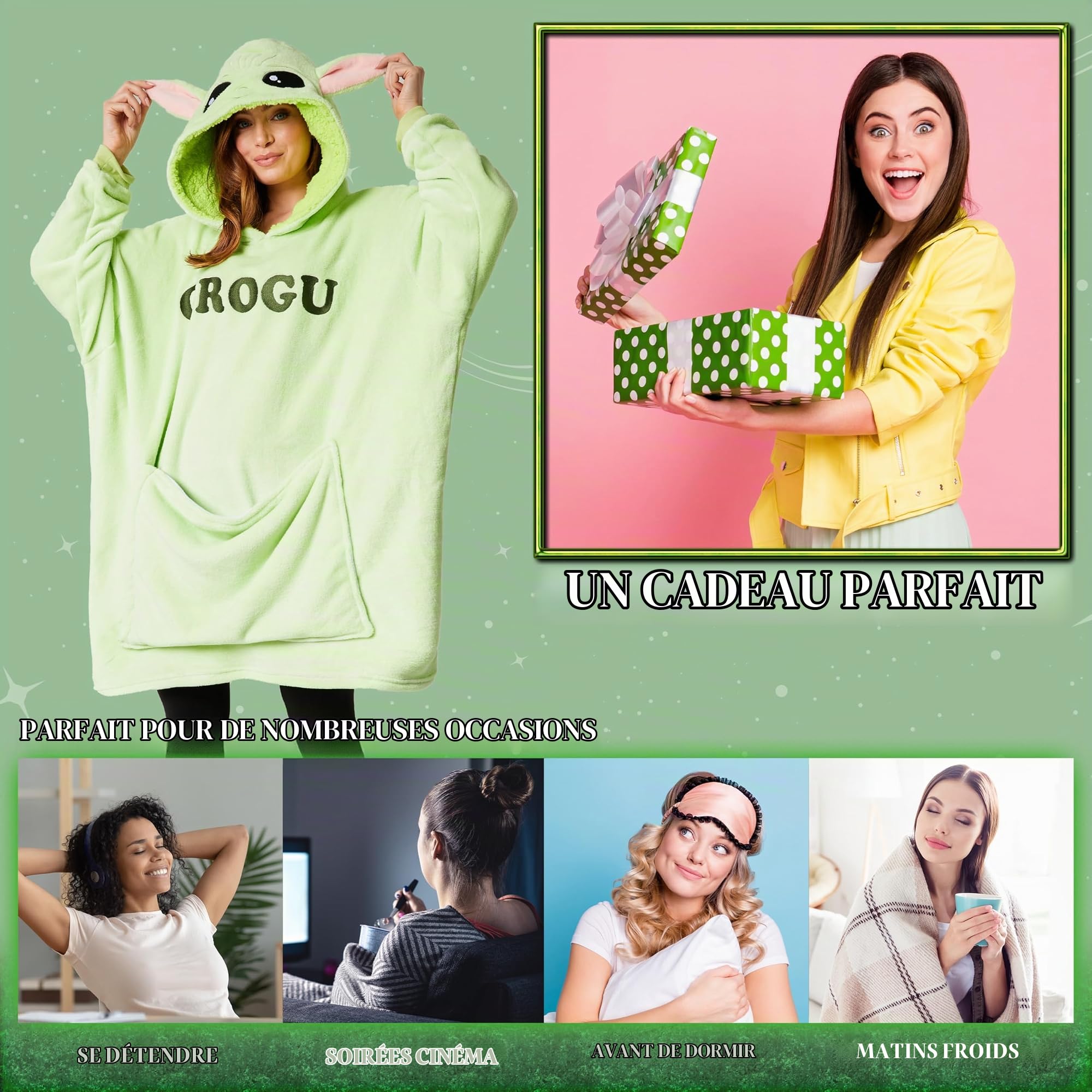 Disney Sweats à Capuche Femme, Sweatshirt en Polaire, Taille Unique