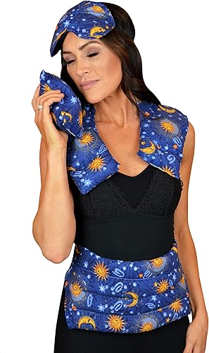 Miniatura 9 de Nature's Approach Juego de 4 almohadillas térmicas para aromaterapia, con 12 hierbas calmantes, juego de 3 almohadillas térmicas para microondas con