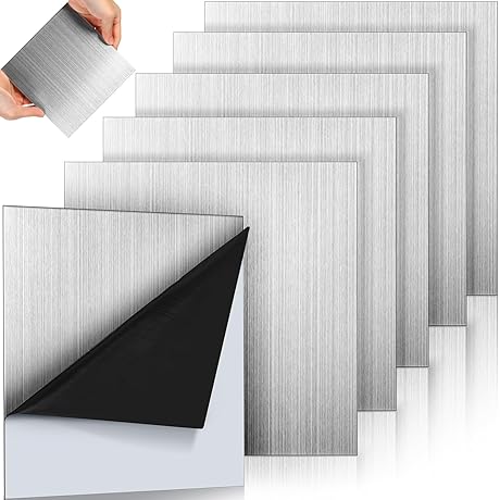 Brushed Stainless Steel Sheets for Versatile Crafting and DIY Projects
