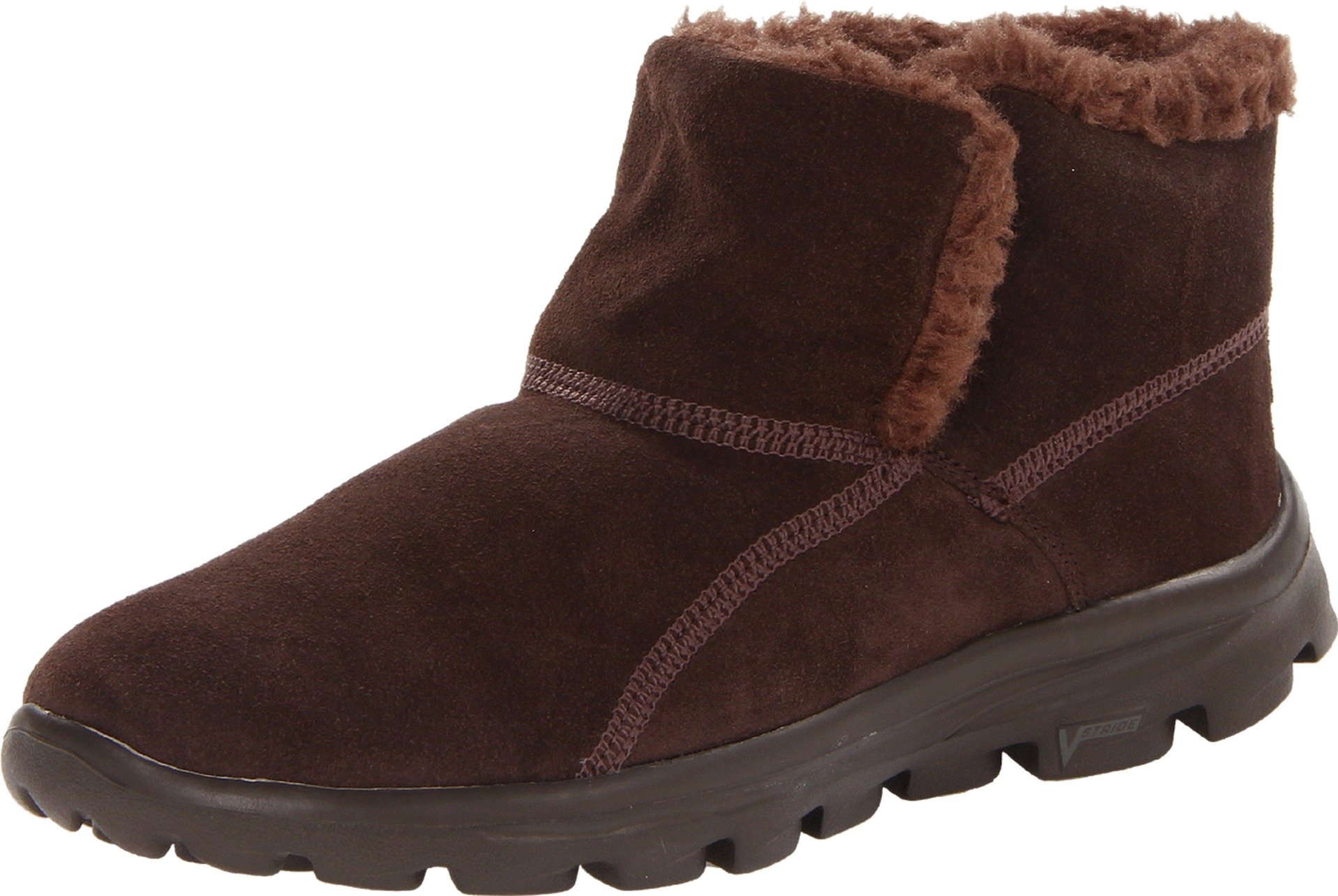 Skechers Performance Women's On-The-Go Chugga Bootie,Chocolate,5 M US
