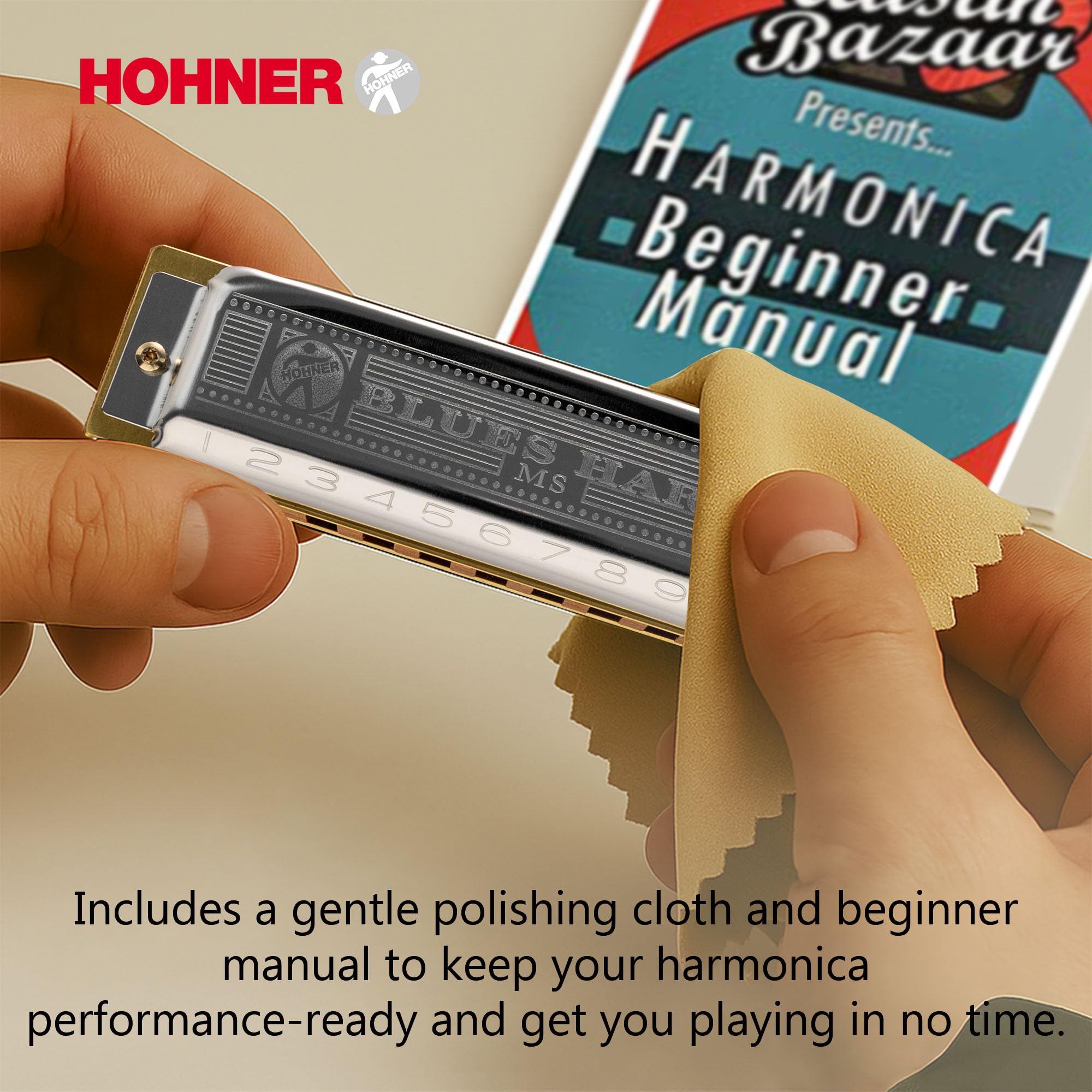 Amazon.com: Hohner 532 Blues Harp MS Harmonica - Key of C Bundle Amazon.com: Hohner 532 Blues Harp MS Harmonica - Key of C Bundle