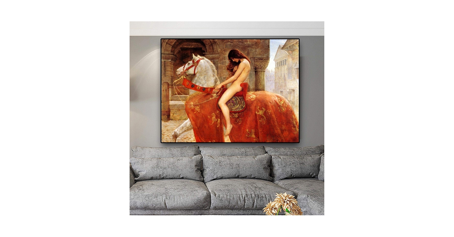 彼女の名はヴァイローマティ　ミニ絵画 Amazon.co.jp: ジョンコリアーによる有名な絵画ゴダイヴァ夫人