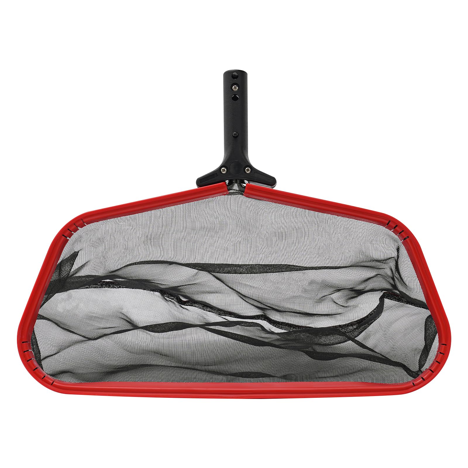 Pool Skimmer Net Red Aluminum Alloy Leaf Skimmer for Swimming Pool Cleaning