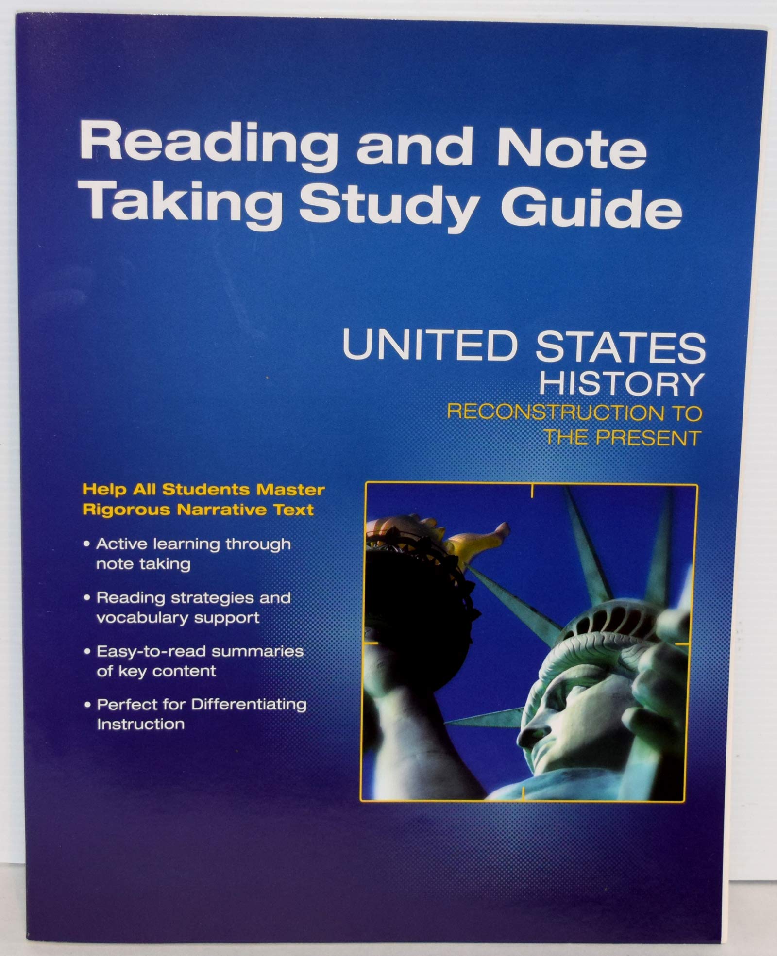 High School United States History 2016 Reconstruction to the Present Reading and Notetaking Study Guide Grade 10
