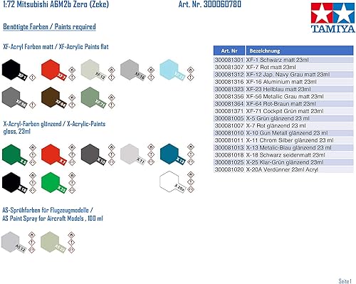 Miniatura 3 de Tamiya Modelos 60780 Mitsubishi A6M2b Zero Fighter (Zeke)