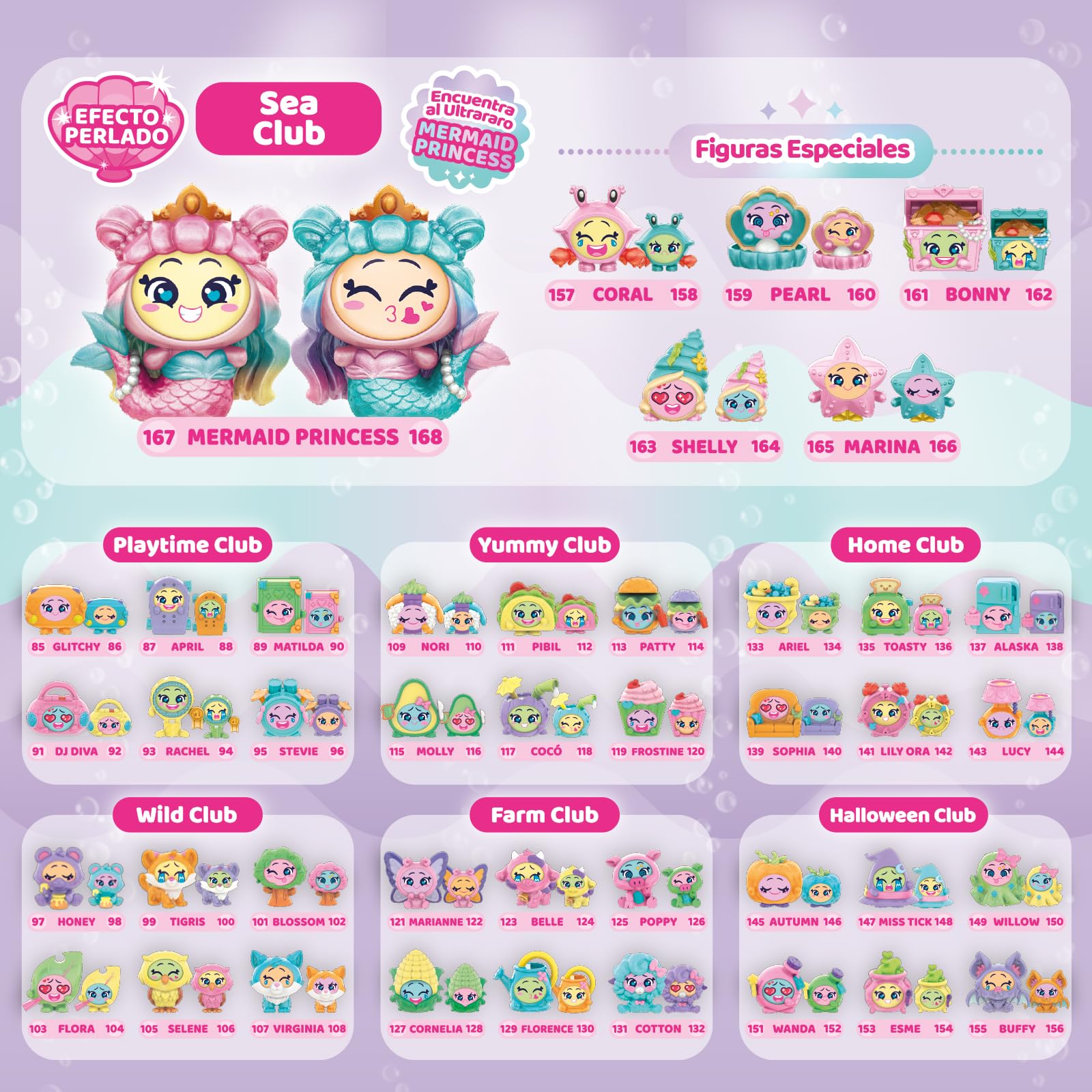 MOJI POPS Pearl Series – One Pack. Caja con 24 Sobres Sorpresa con Figuras coleccionables con caritas Reversibles. Cada sobre Contiene 1 Mojipop Sorpresa y 1 Checklist
