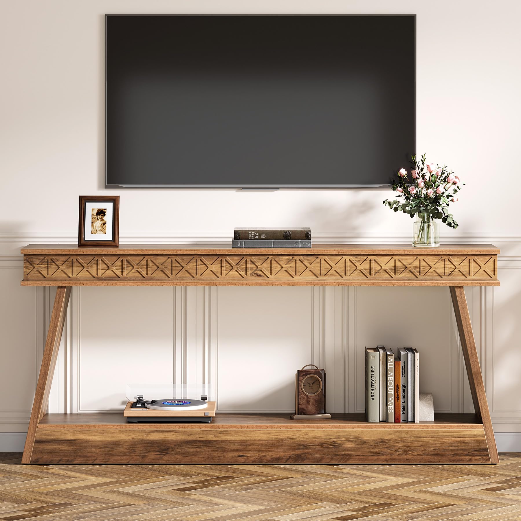 Amazon.com: Tribesigns TV Stand for 55-80 Inches Television, 70.87
