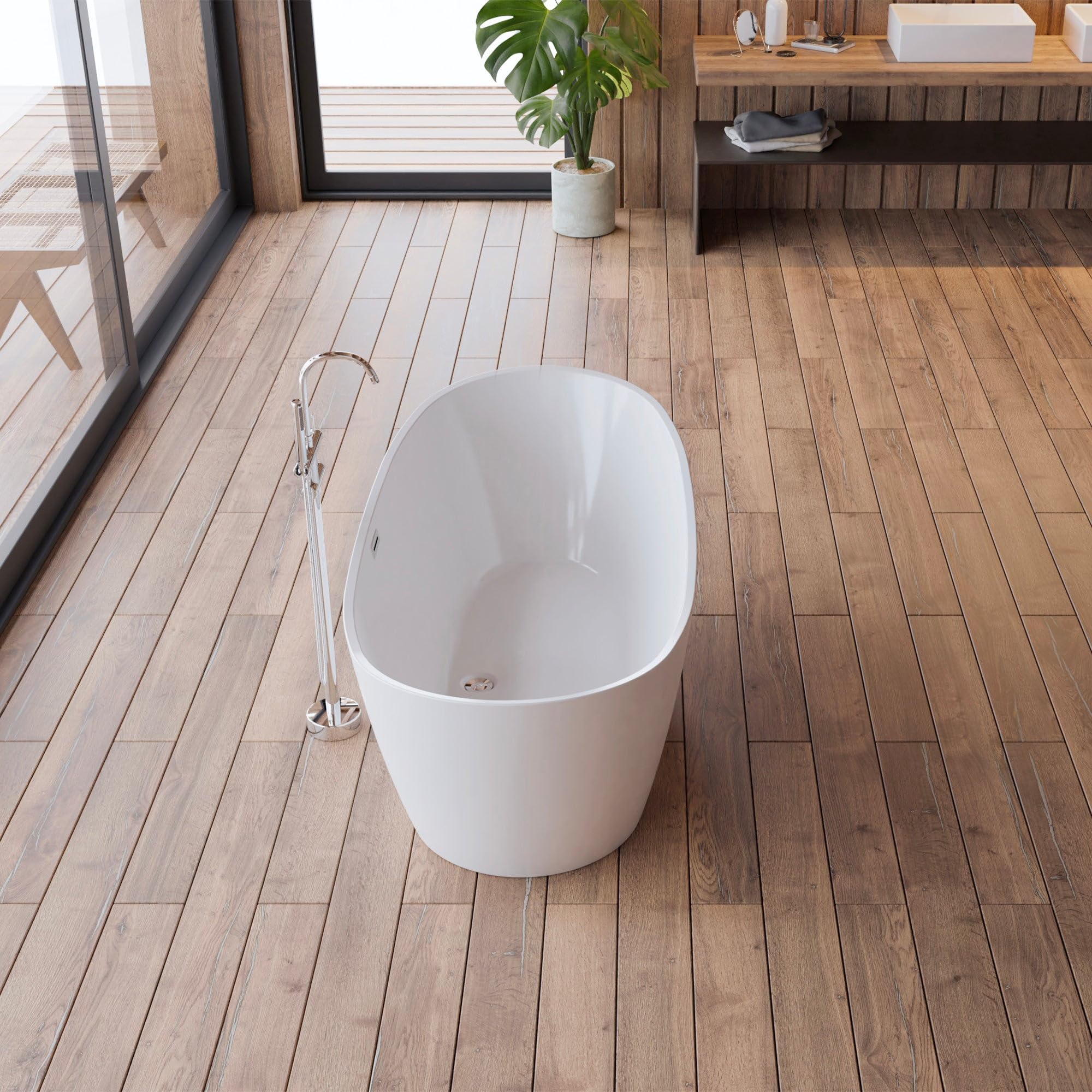 SPALINA Venecia - Bañera exenta Oval L. 170 x l. 80 cm