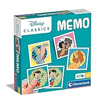 Clementoni – 18298 – Memo Disney Classics – Gioco Di Memoria E Associazione, Carte Da Accoppiare, Gioco Educativo Bambini 4 Anni, Gioco Di Carte, Gioco Da Tavolo Bambini, Made In Italy