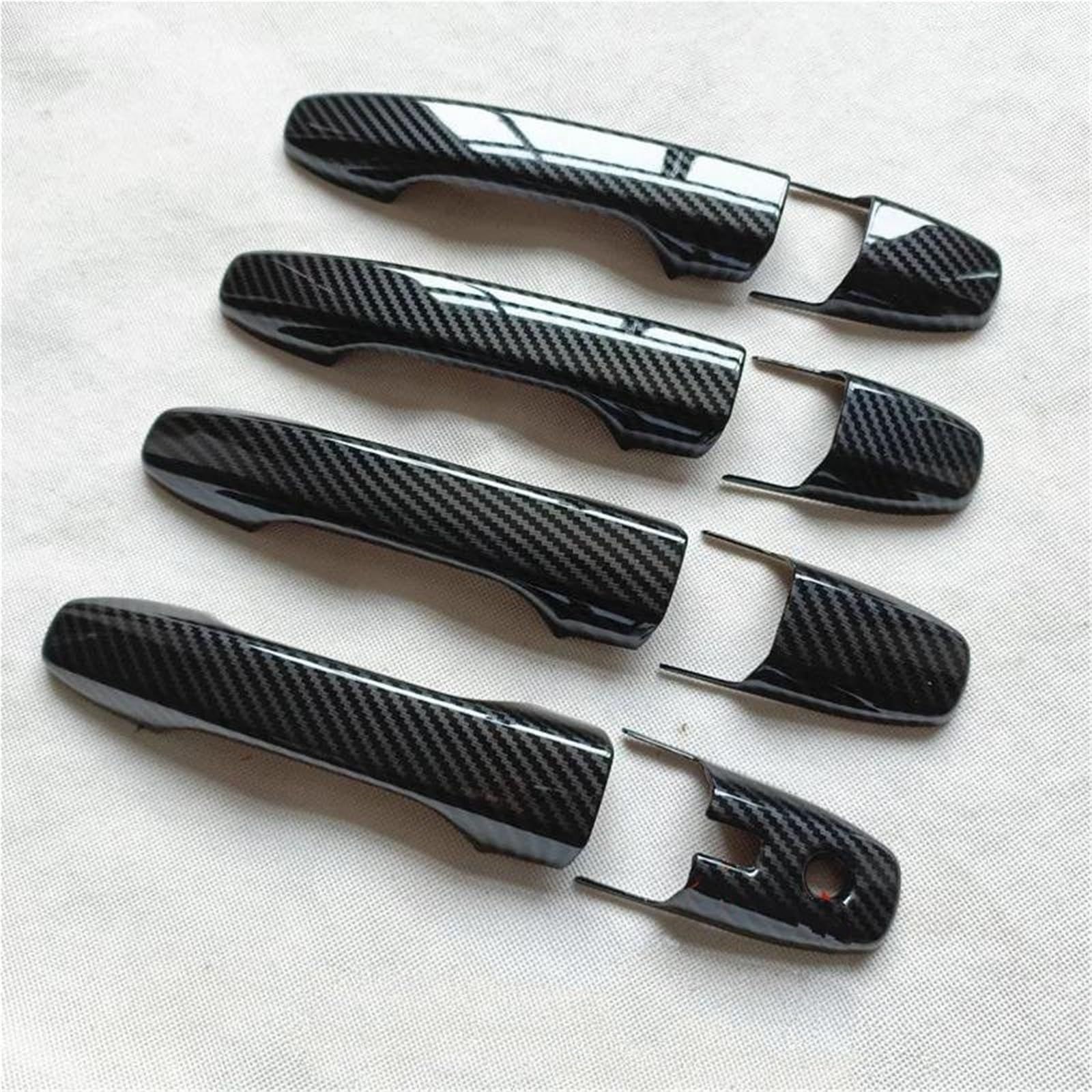 Dtasmbd Black 1 Exterior Side Door Handle Protective Covers Car Exterior Door Handle Cover Trim For For Vios For Yaris For Ativ Sedan Ac100 2023 2024 2025 Protection Shell Auto(Black 1)