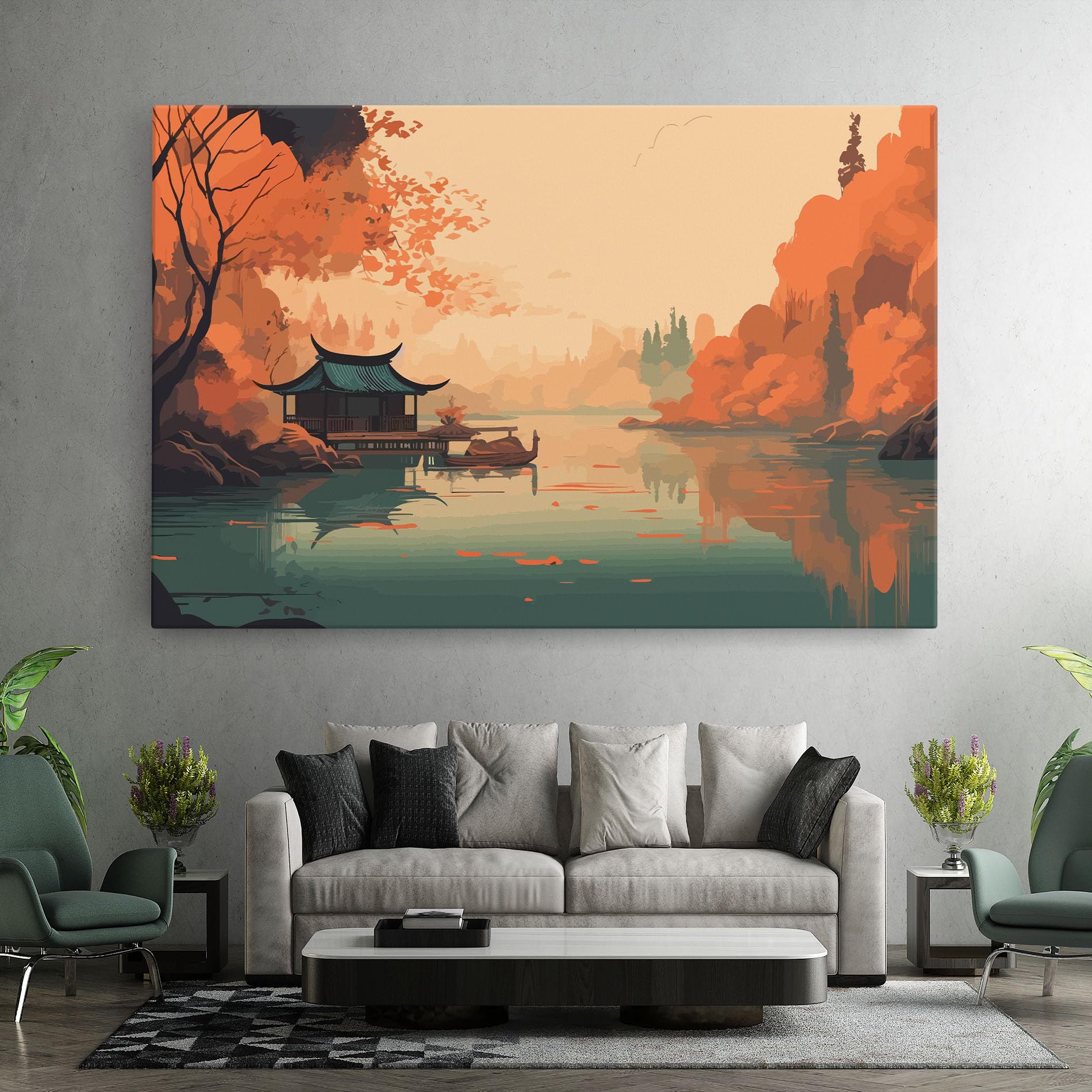 ARTHUB, Vászonkép 80x120 cm, Golden Grey | Hálószoba és Nappali