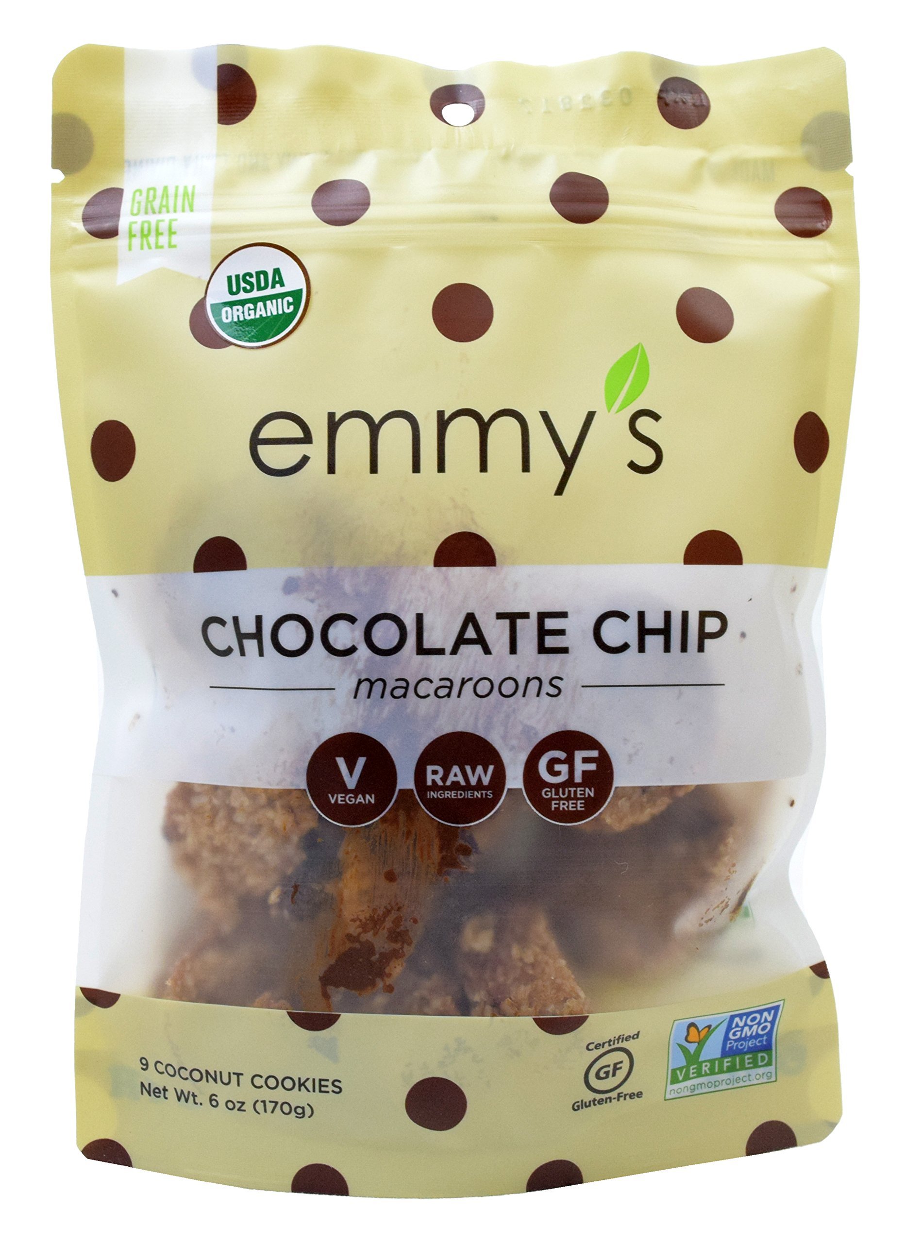 EMMYOrganics Organic Chocolate Chip Coconut Cookies, 6 ozUSDA Organic